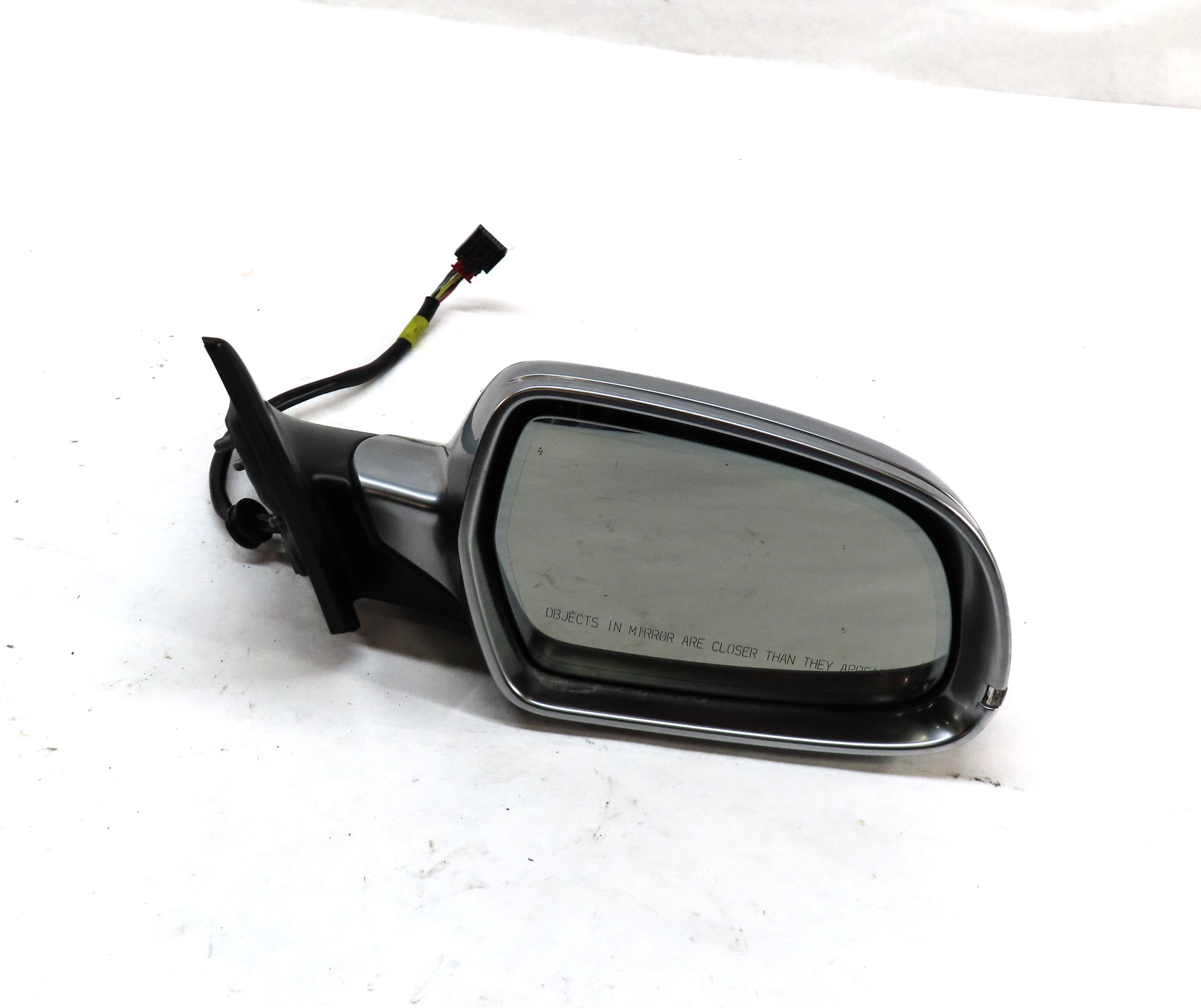 09-14 AUDI A5 S5 (B8 8T) COUPE - RIGHT HEATED MEM AUTODIM DOOR MIRROR (ALUMINUM) — exact item pictured