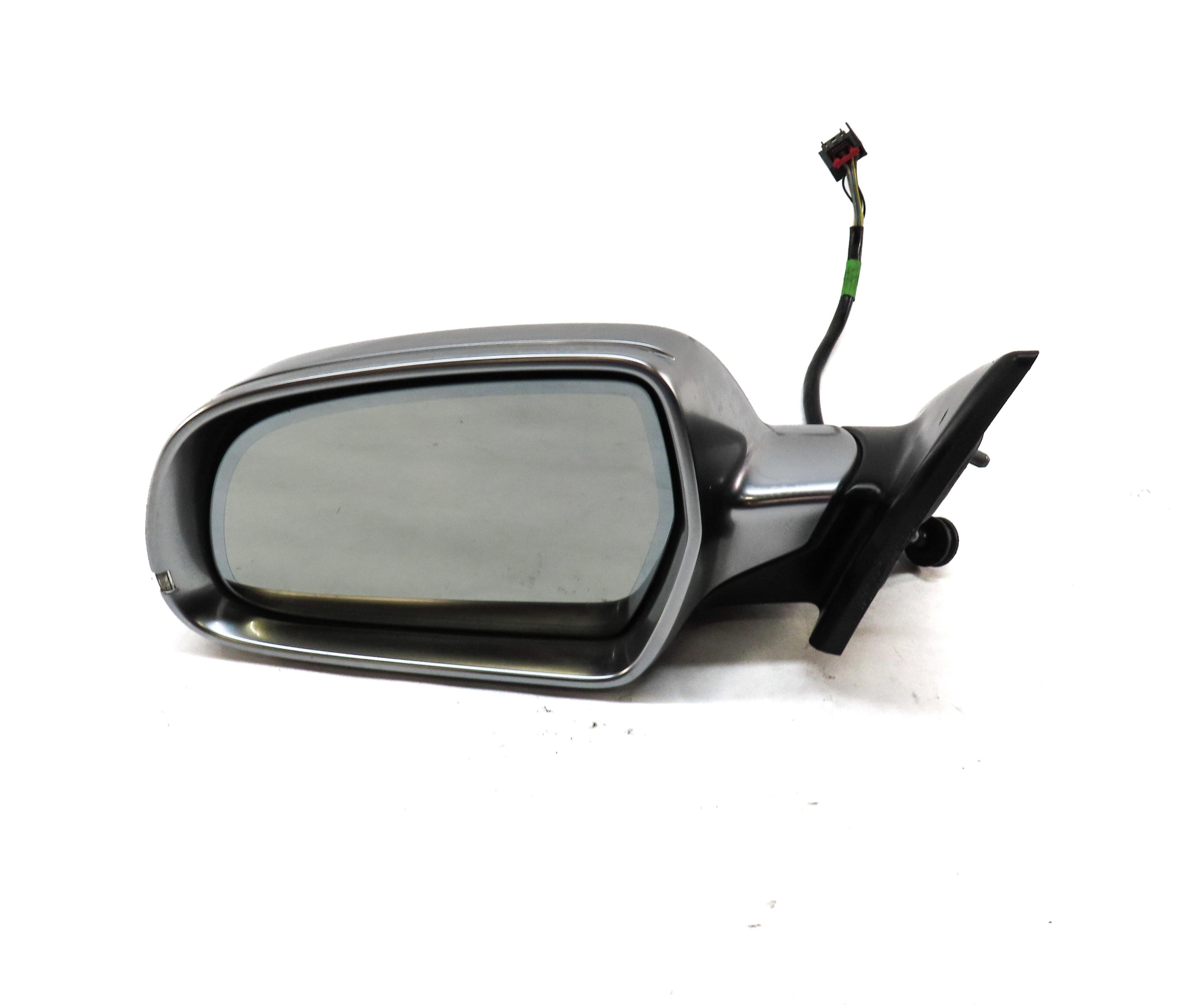 09-14 AUDI A5 S5 (B8 8T) COUPE LEFT HEATED MEMORY AUTODIM DOOR MIRROR (ALUMINUM) — exact item pictured