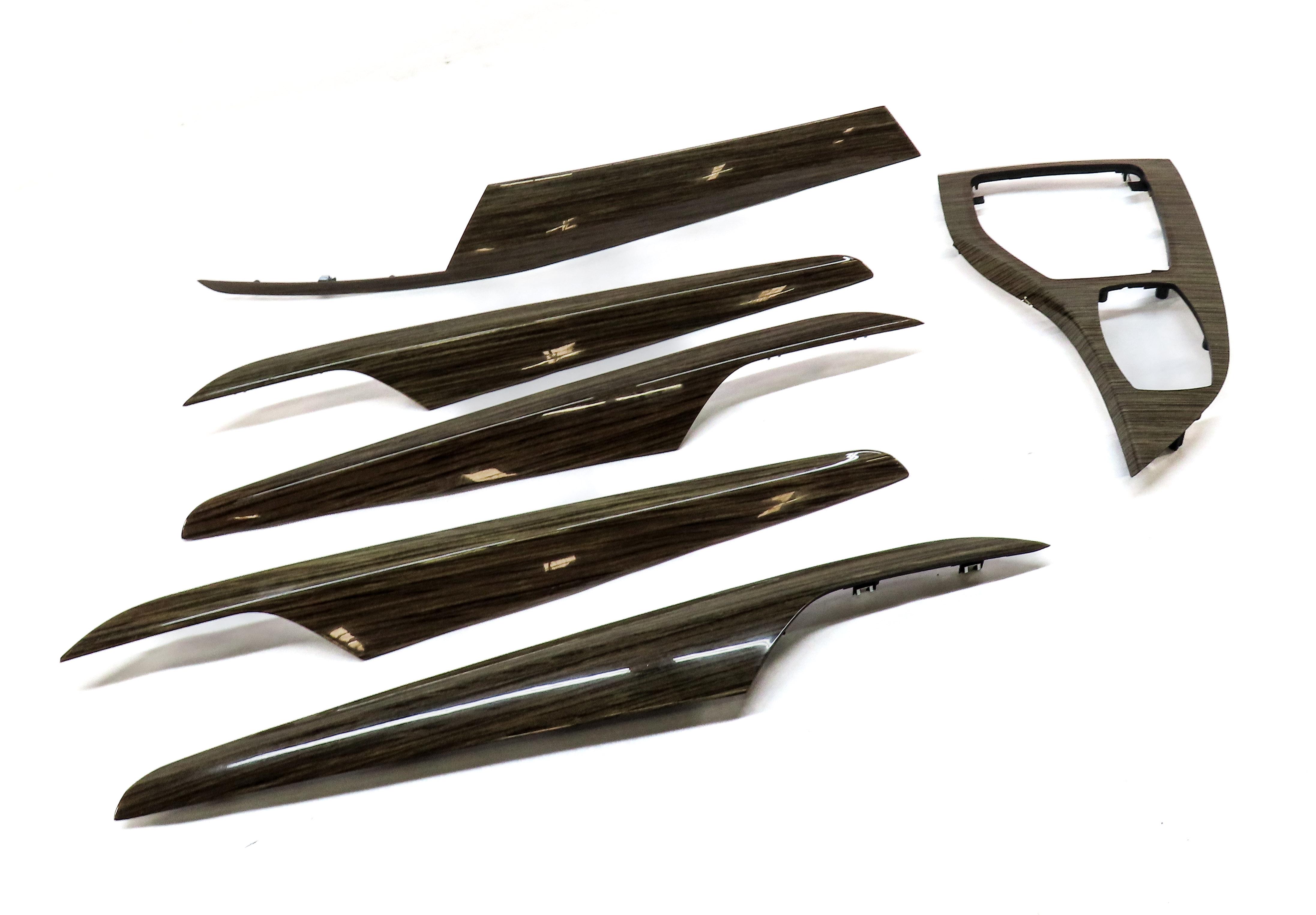 2013 BMW X1 (E84) INTERIOR WOOD GRAIN TRIM PANEL SET (FINELINE LIGHT WOOD 4CK) — exact item pictured
