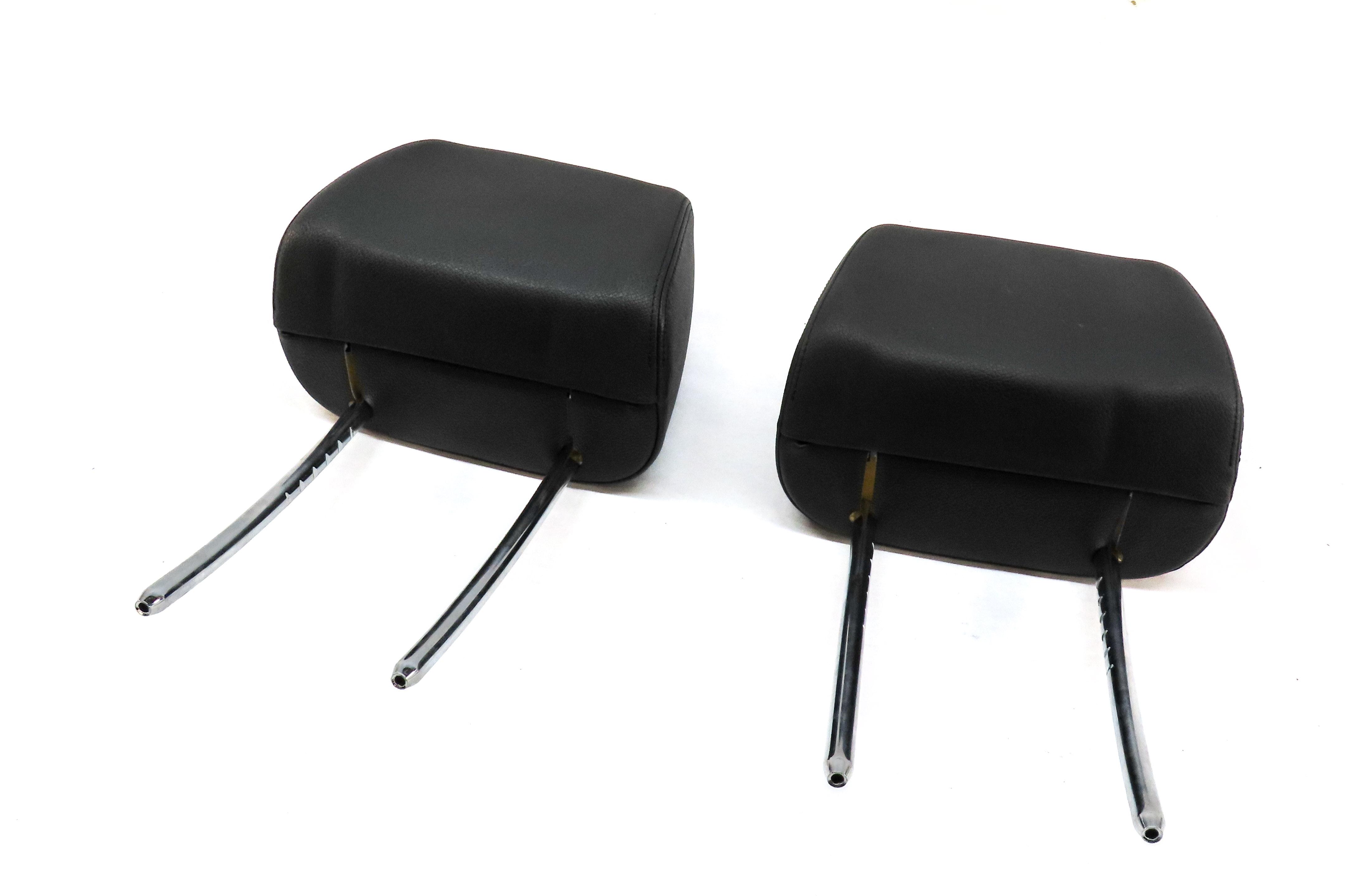 13-15 BMW X1 (E84) FRONT LEFT DRIVER & RIGHT PASSENGER SEAT HEADREST SET (BLACK) — exact item pictured