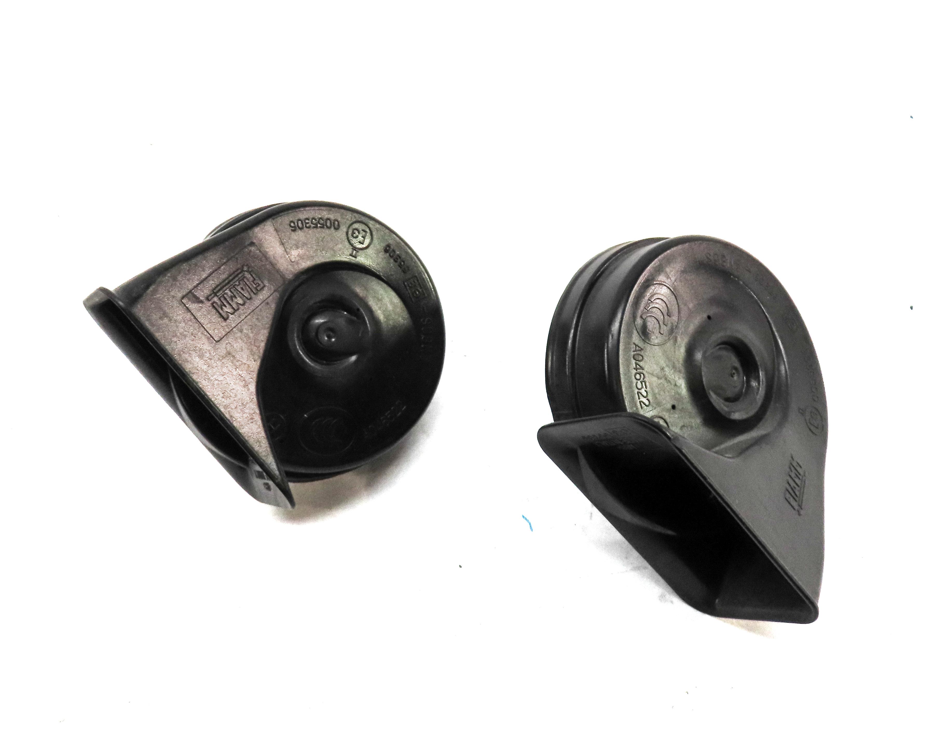 06-15 BMW 3-SERIES X1 (E84 E90 E91 E92 E93) HIGH & LOW TONE SAFETY HORN SET-2 — exact item pictured