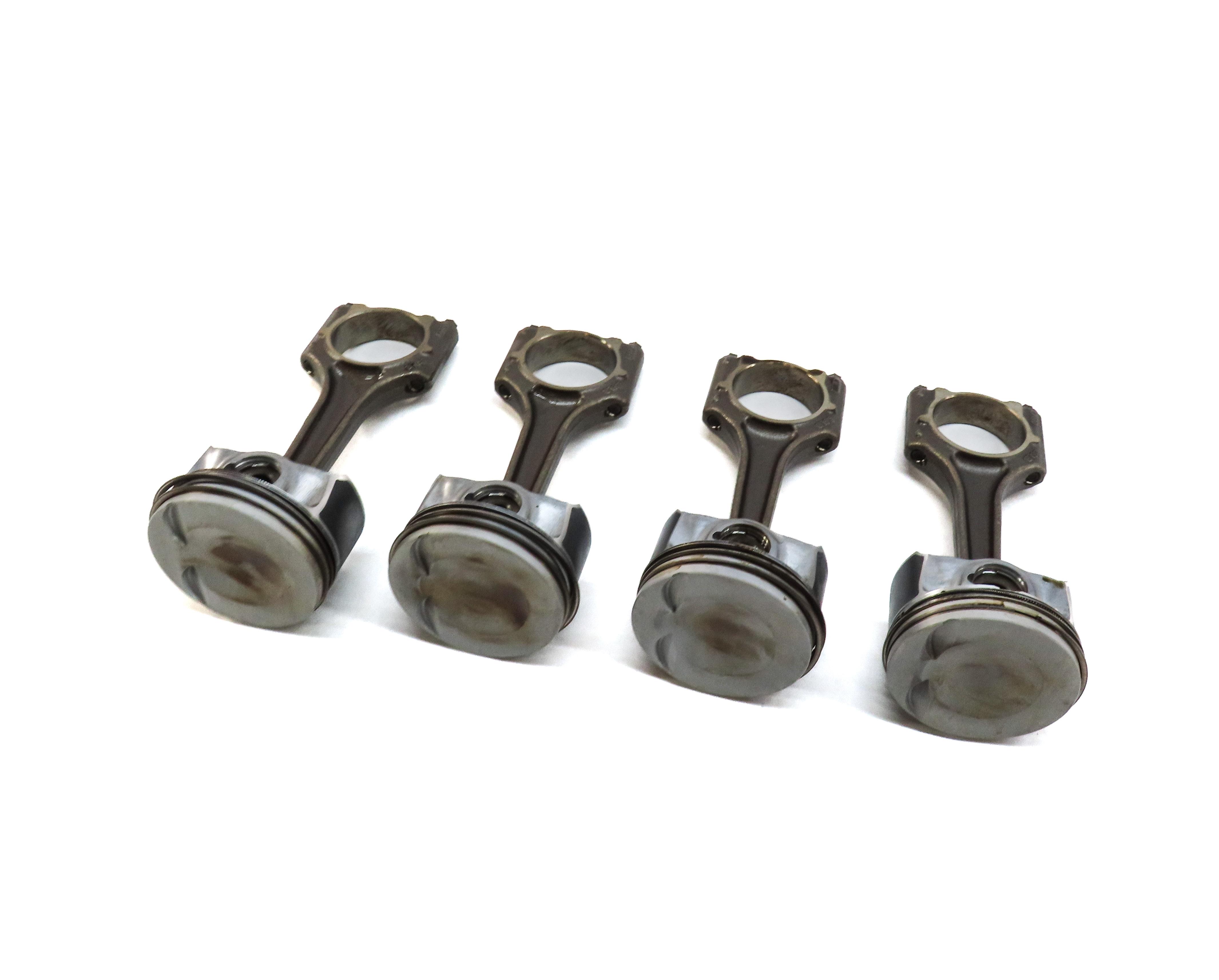2015-2018 AUDI Q3 (8U) 2.0L CCTA TURBO ENGINE PISTON w/ CONNECTING ROD SET-4 — exact item pictured