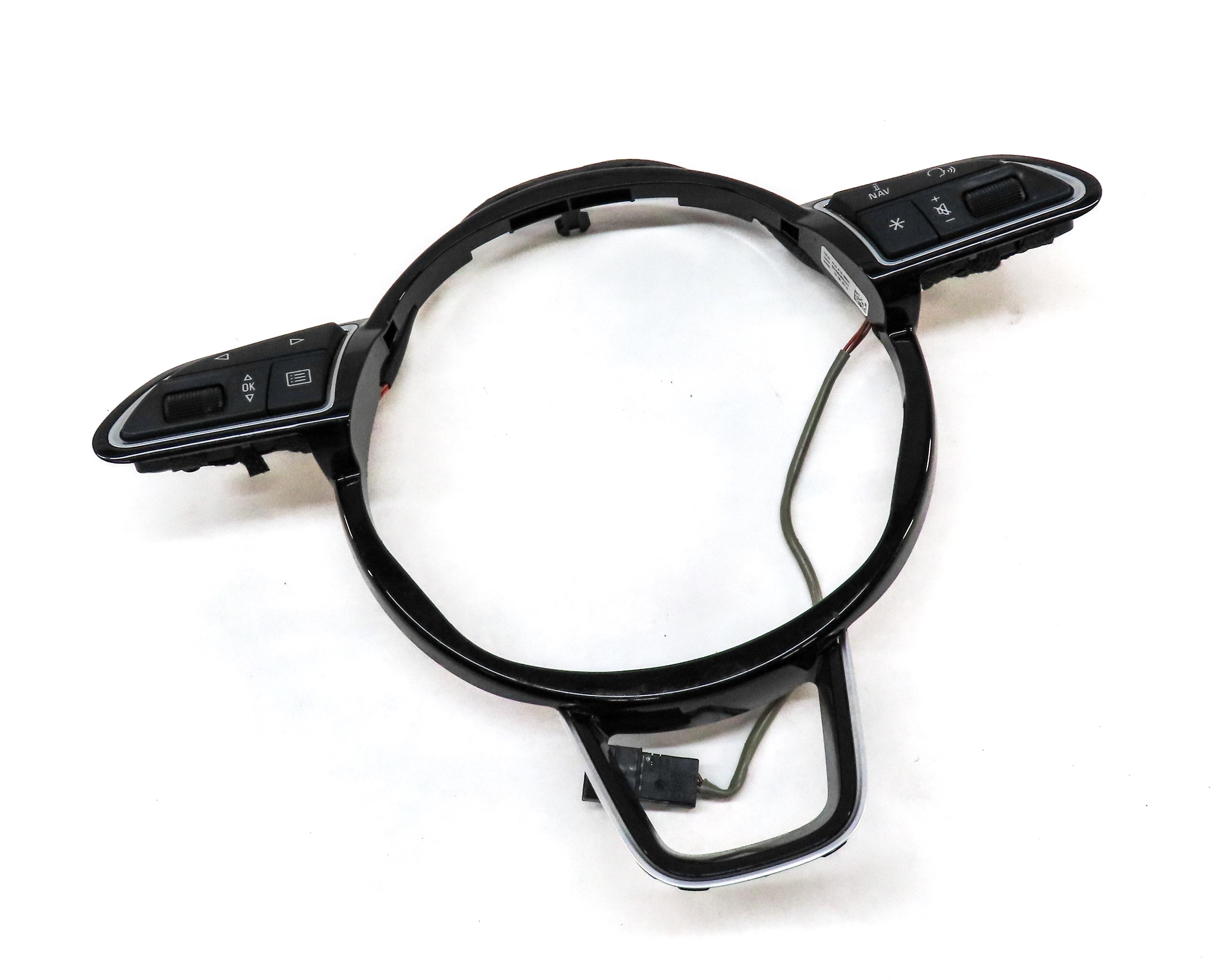 2015 AUDI Q3 (8U) LEFT & RIGHT STEERING WHEEL RADIO PHONE SWITCH BUTTON SET-2 — exact item pictured