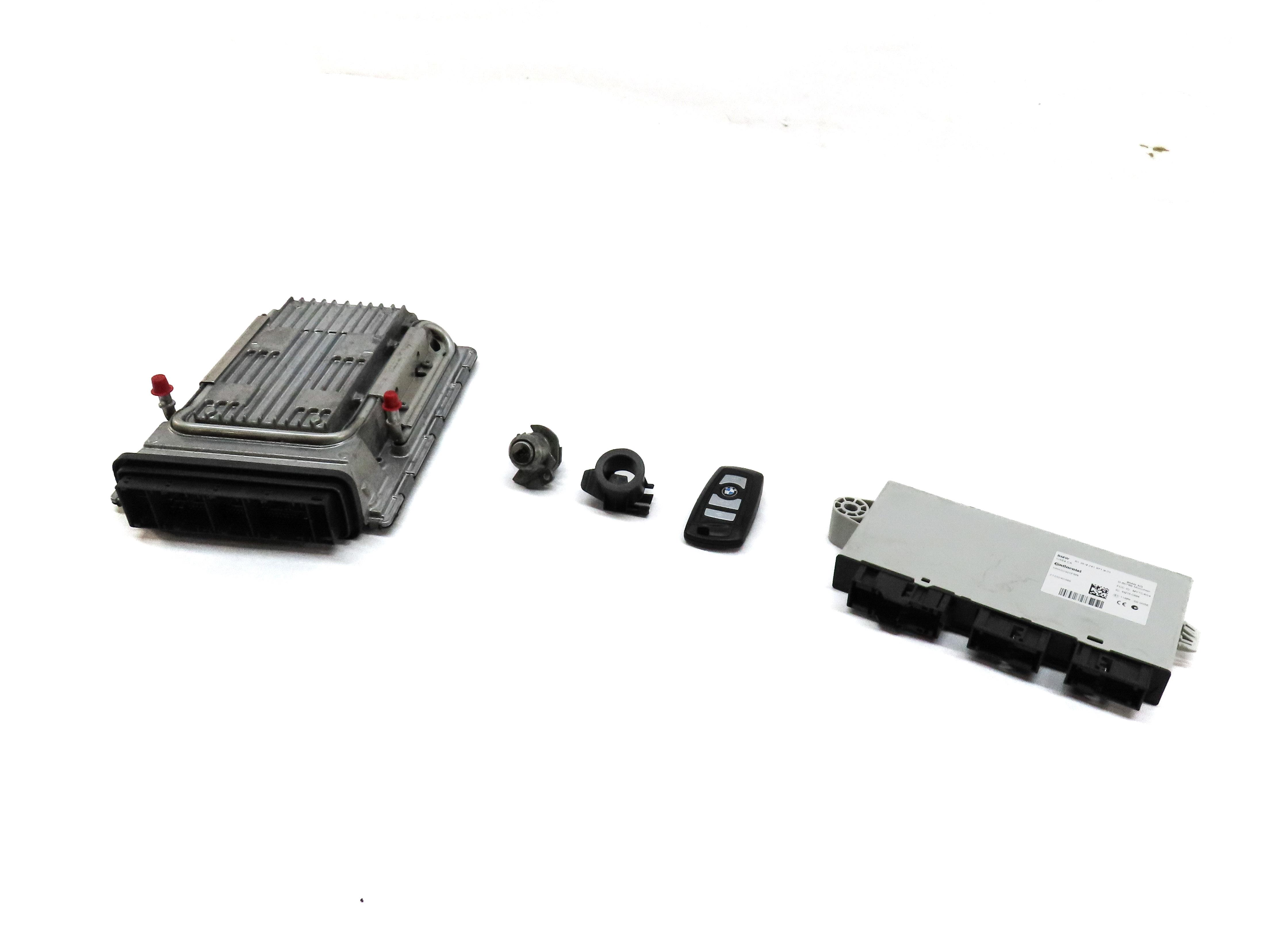 09-13 BMW 550i 650i 750i (F01 F06 F10) 4.4TT N63 ENGINE DME CAS4 MODULE KEY SET — exact item pictured