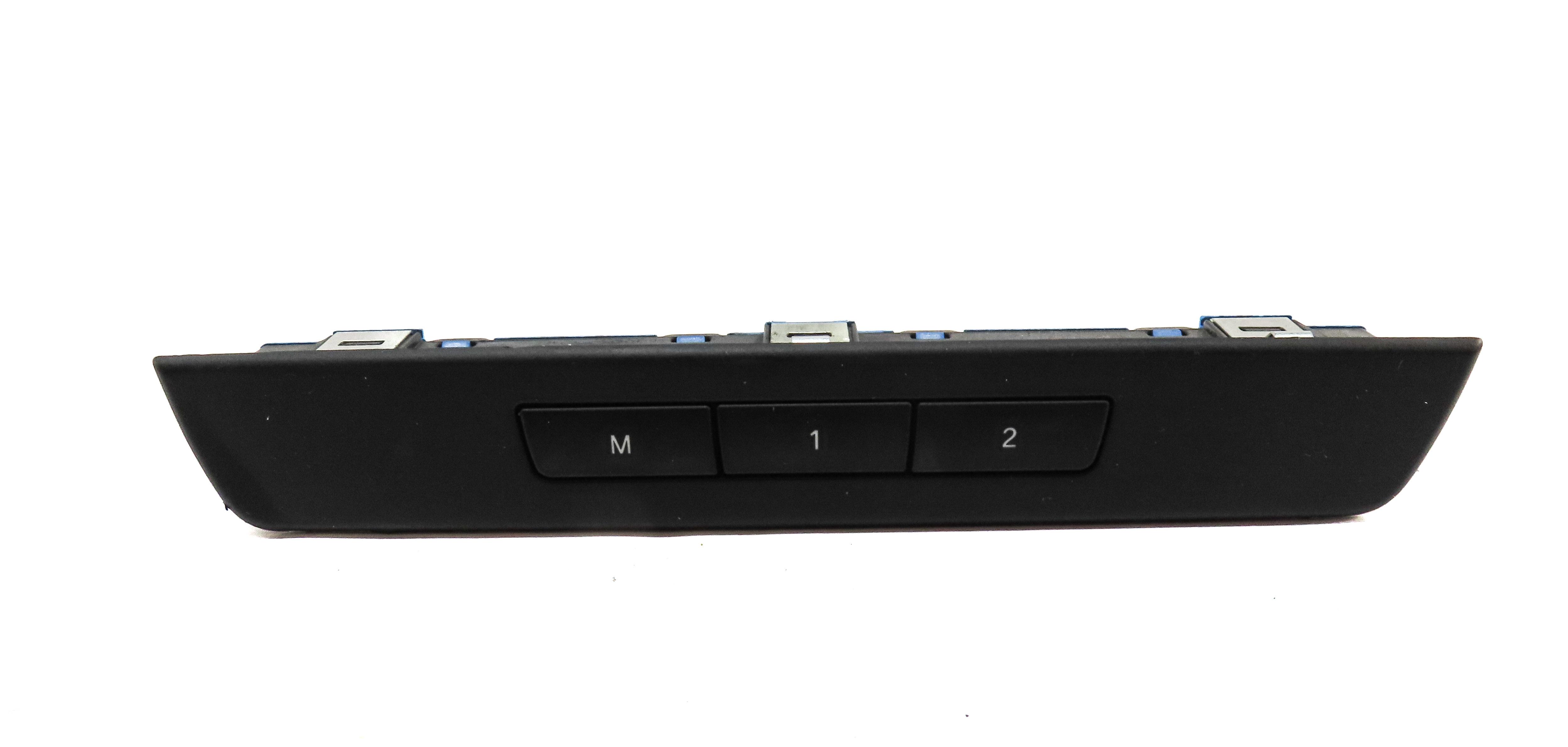 2012 BMW 550iGT (F07) FRONT LEFT DRIVER SEAT MEMORY SWITCH BUTTON PANEL (BLACK) — exact item pictured