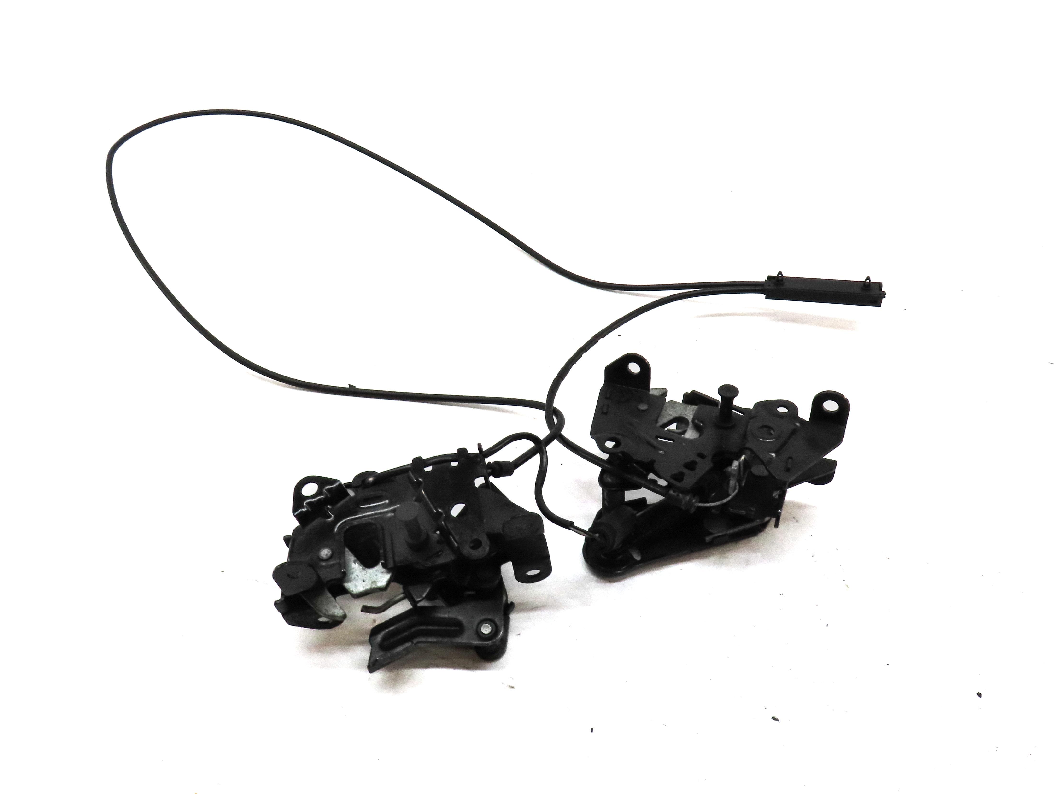 2012 BMW 550iGT (F07) FRONT LEFT & RIGHT HOOD LATCH LOCK SET 2 w/ CABLES — exact item pictured