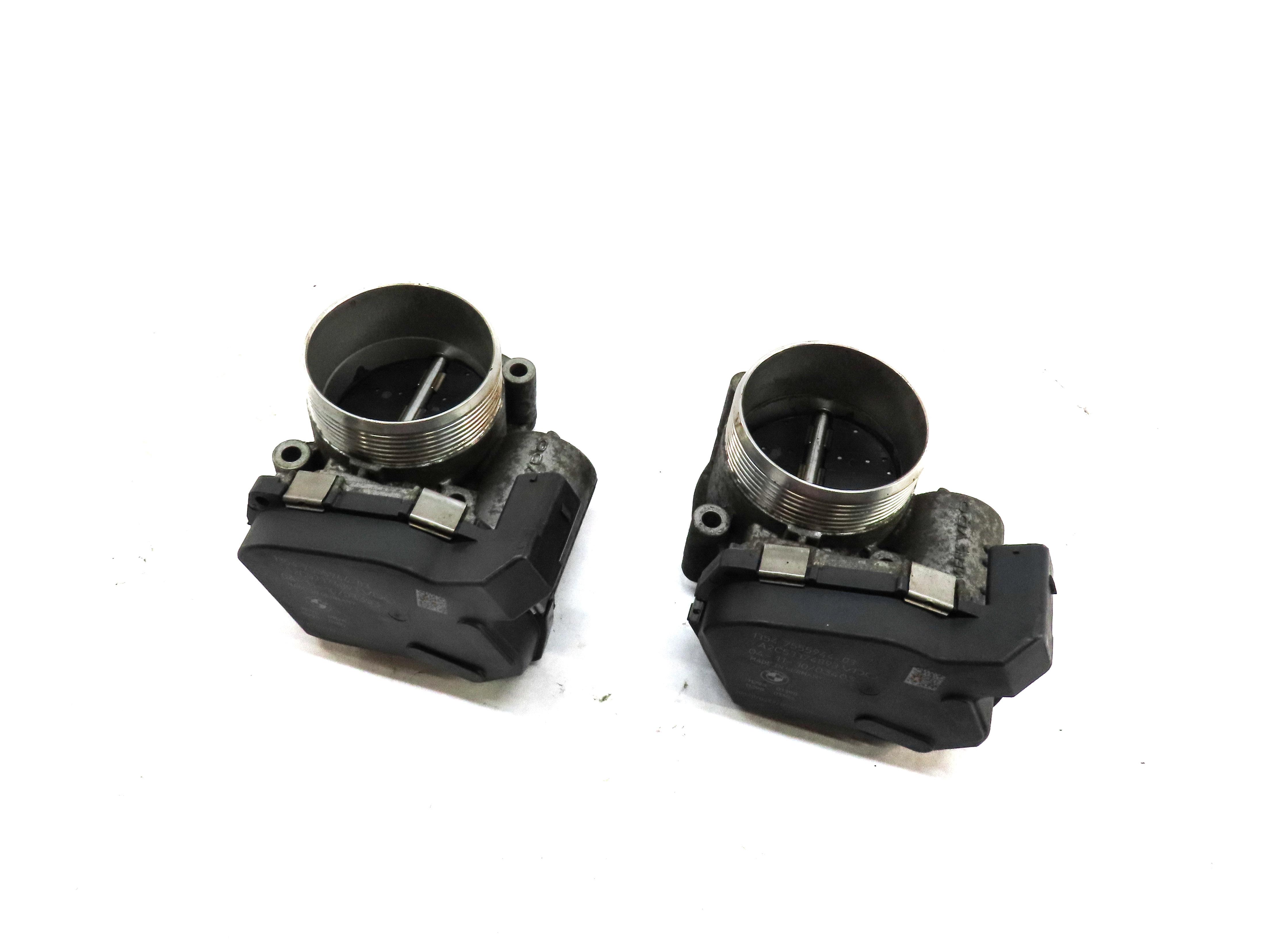 08-18 BMW 5 7 X5 X6 X5M X6M (F01 F10 F12 F15 F16) 4.4L N63 S63 THROTTLE BODY SET — exact item pictured