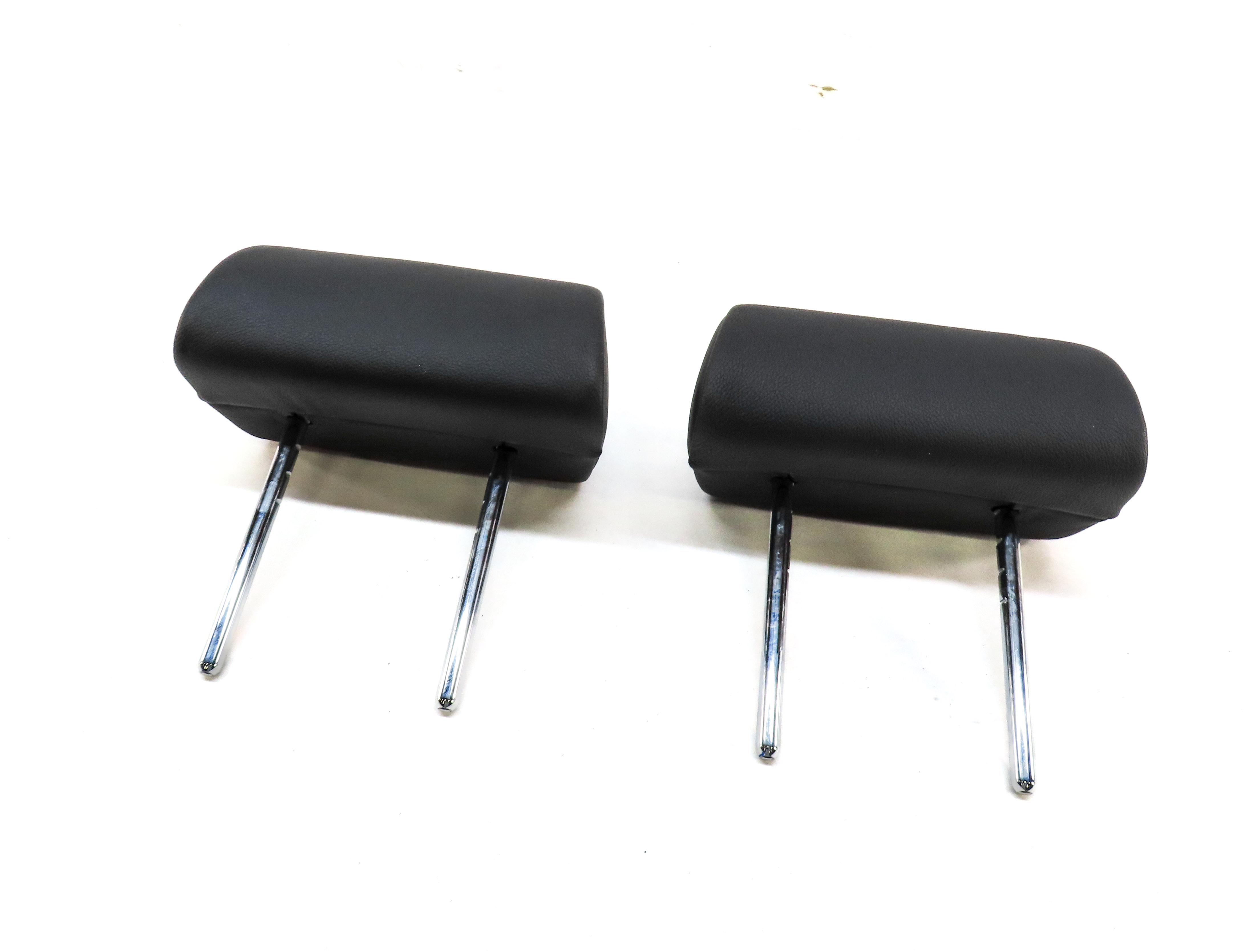 10-13 BMW X5 (E70) REAR 2ND ROW LEFT & RIGHT SEAT HEADREST SET (BLACK LEATHER) — exact item pictured