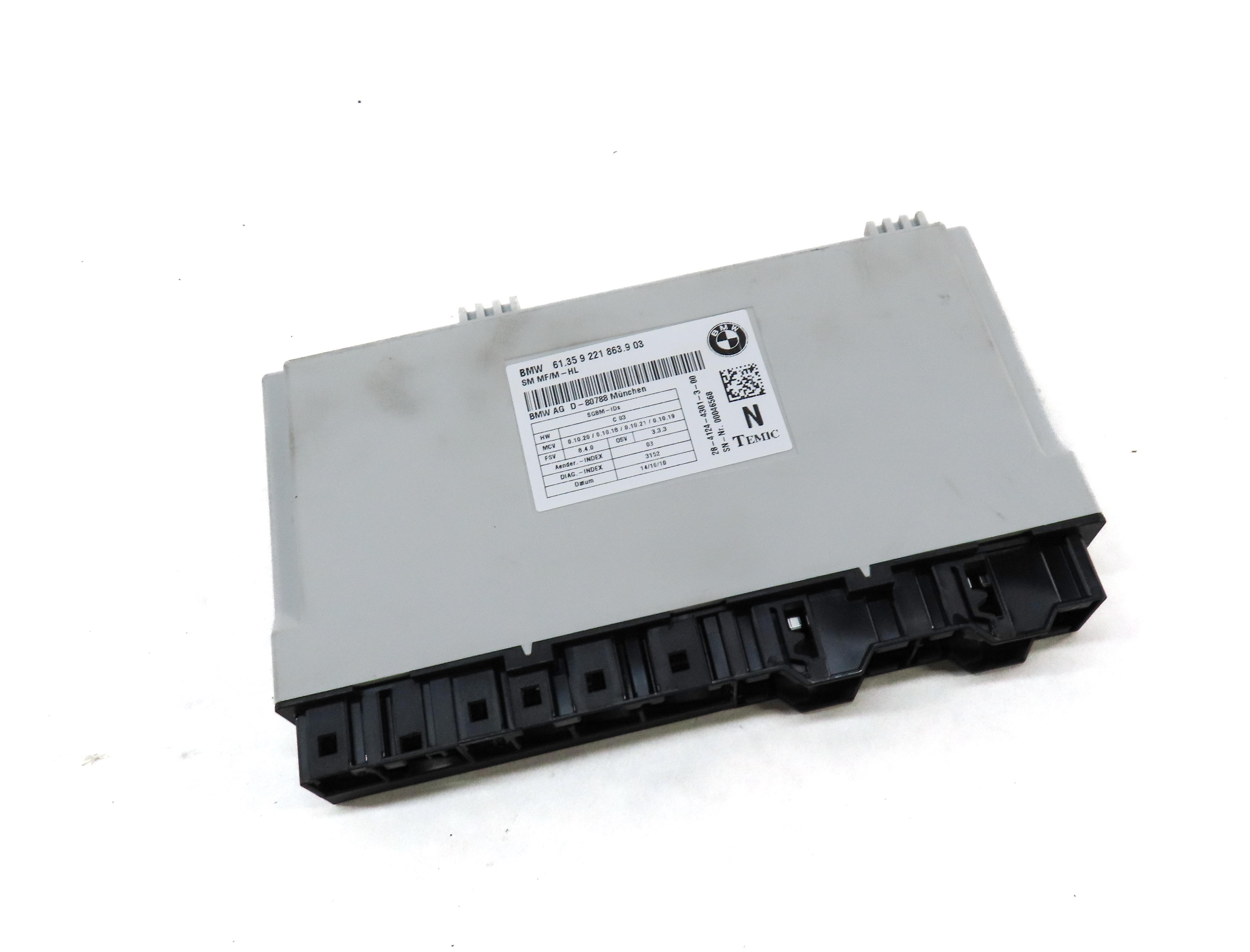 2011-2014 BMW X5 X5M X6 X6M (E70 E71) FRONT COMFORT SEAT CONTROL MODULE — exact item pictured