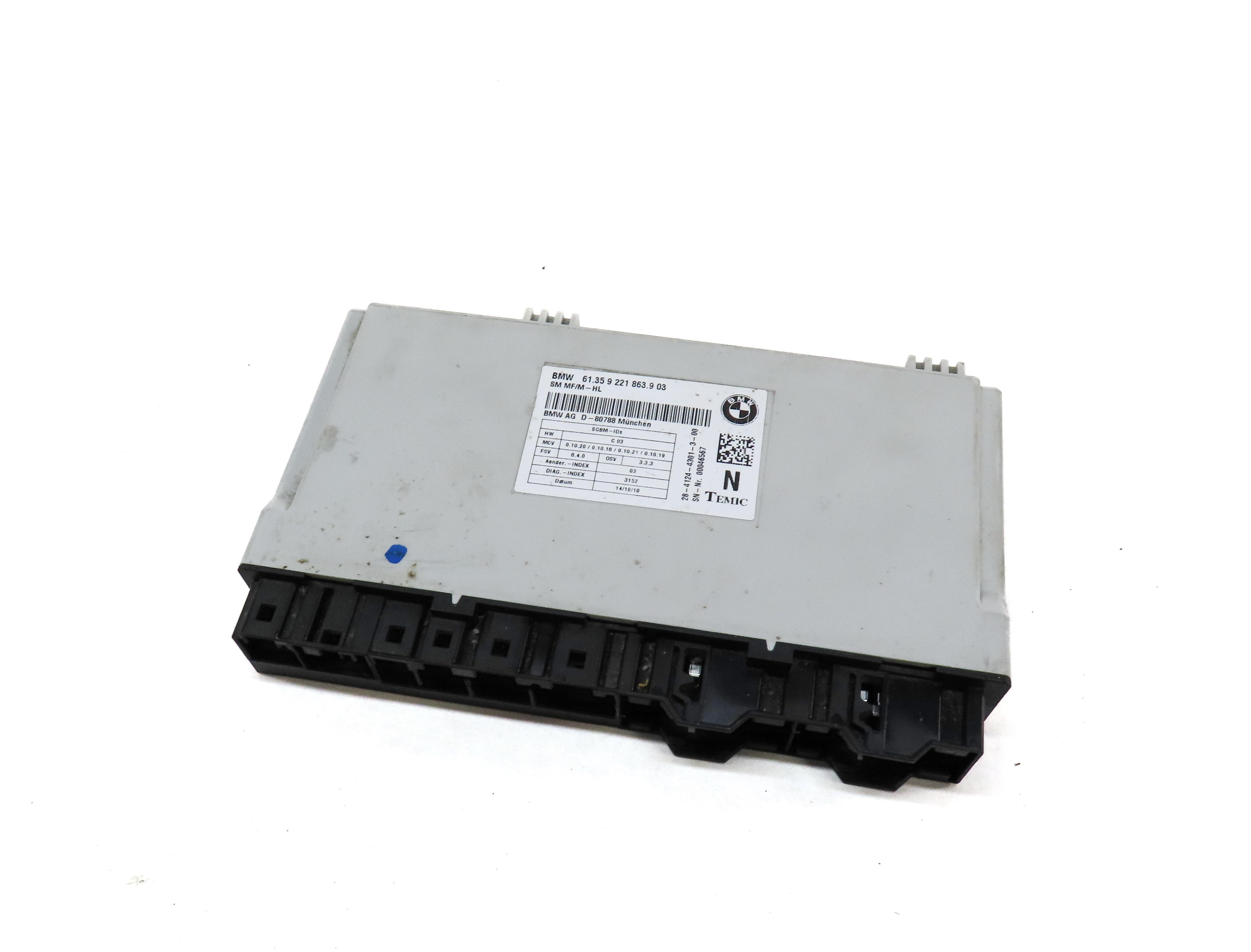 2011-2014 BMW X5 X5M X6 X6M (E70 E71) FRONT COMFORT SEAT CONTROL MODULE — exact item pictured