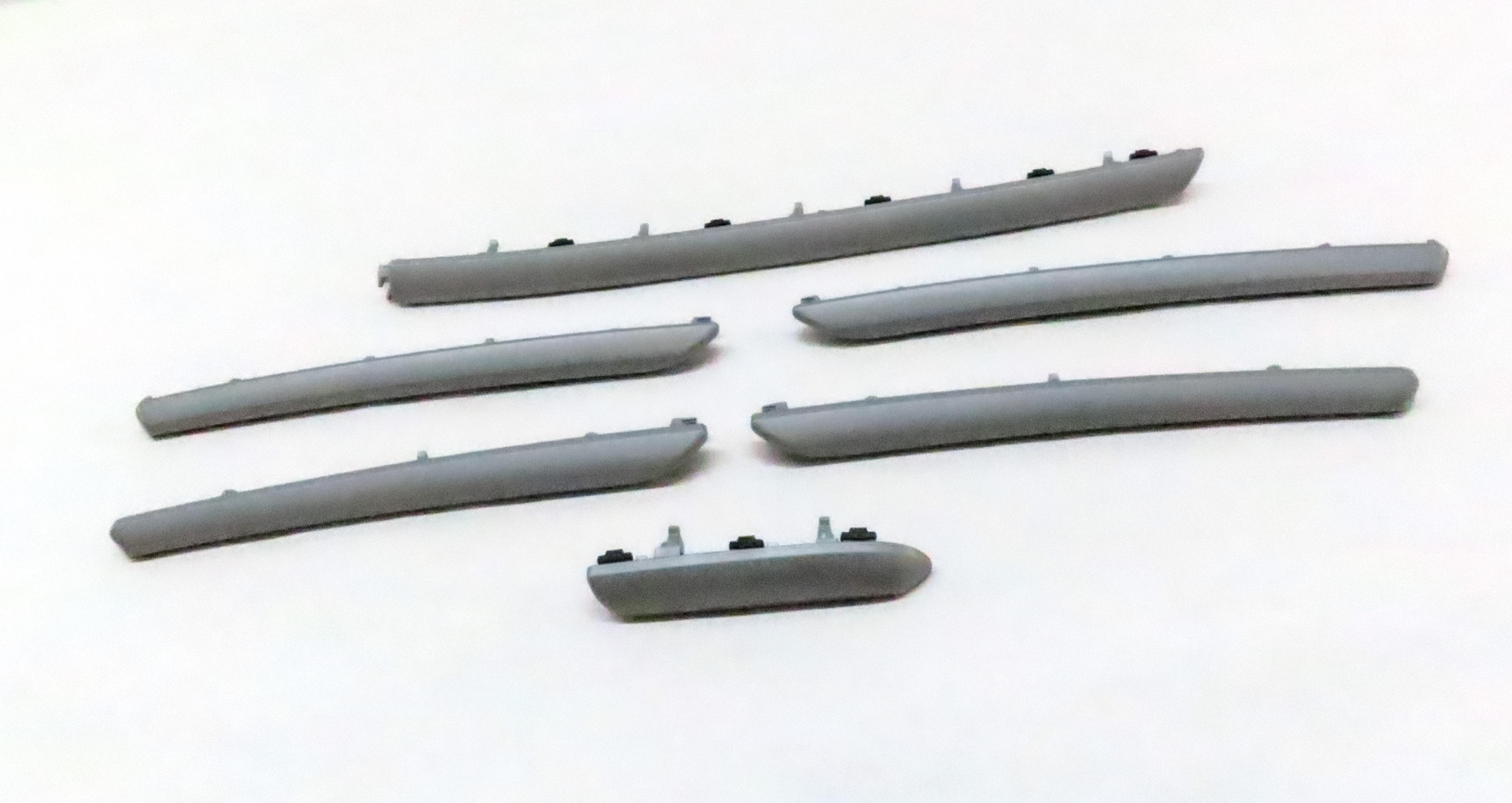 2015 AUDI A3 (8V) DASH & DOOR INTERIOR TRIM PANEL SET (MICROMETALLIC SILVER) — exact item pictured