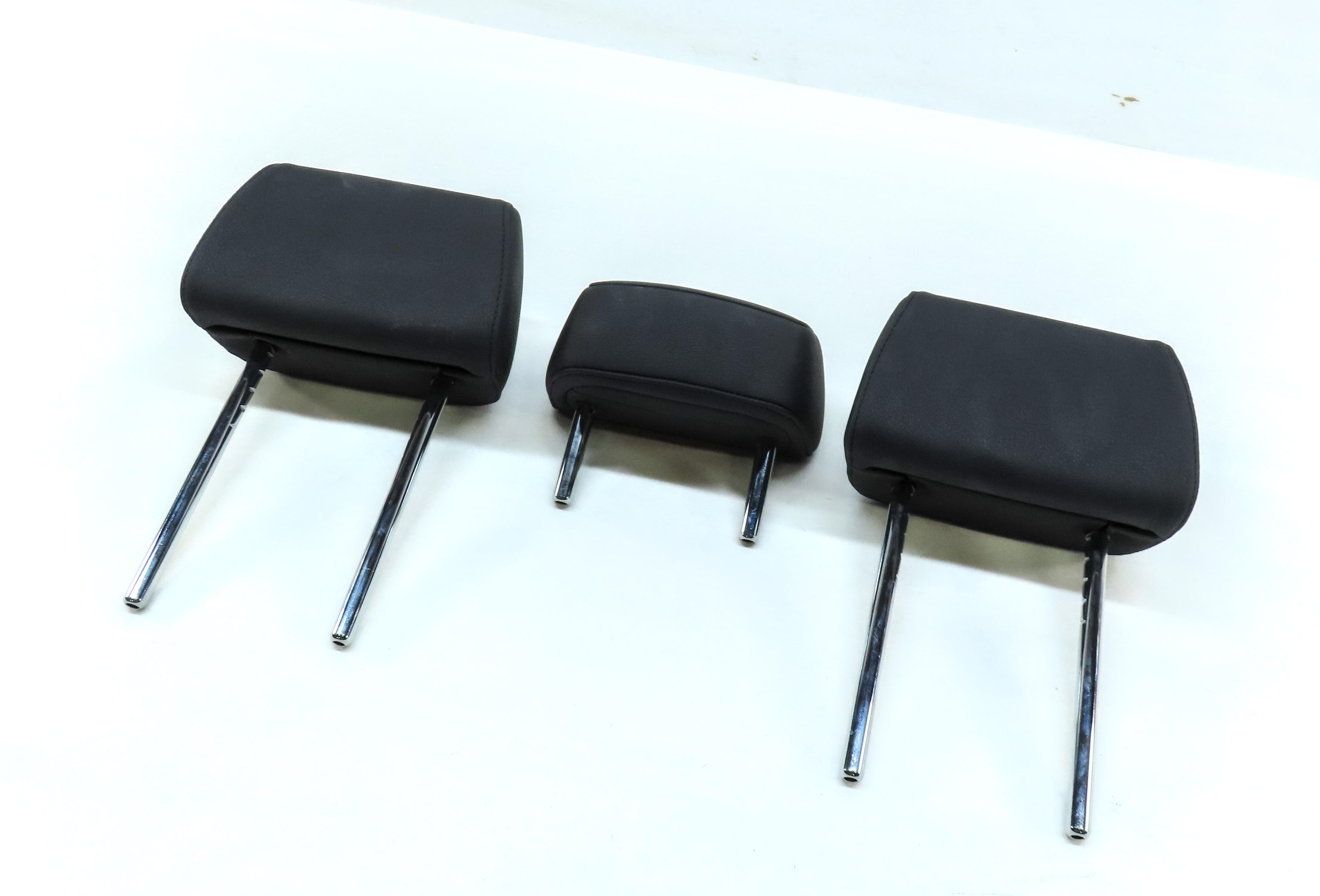 11-17 BMW X3 (F25) REAR LEFT RIGHT & CENTER SEAT HEADREST SET 3 (SENSATEC BLACK) — exact item pictured