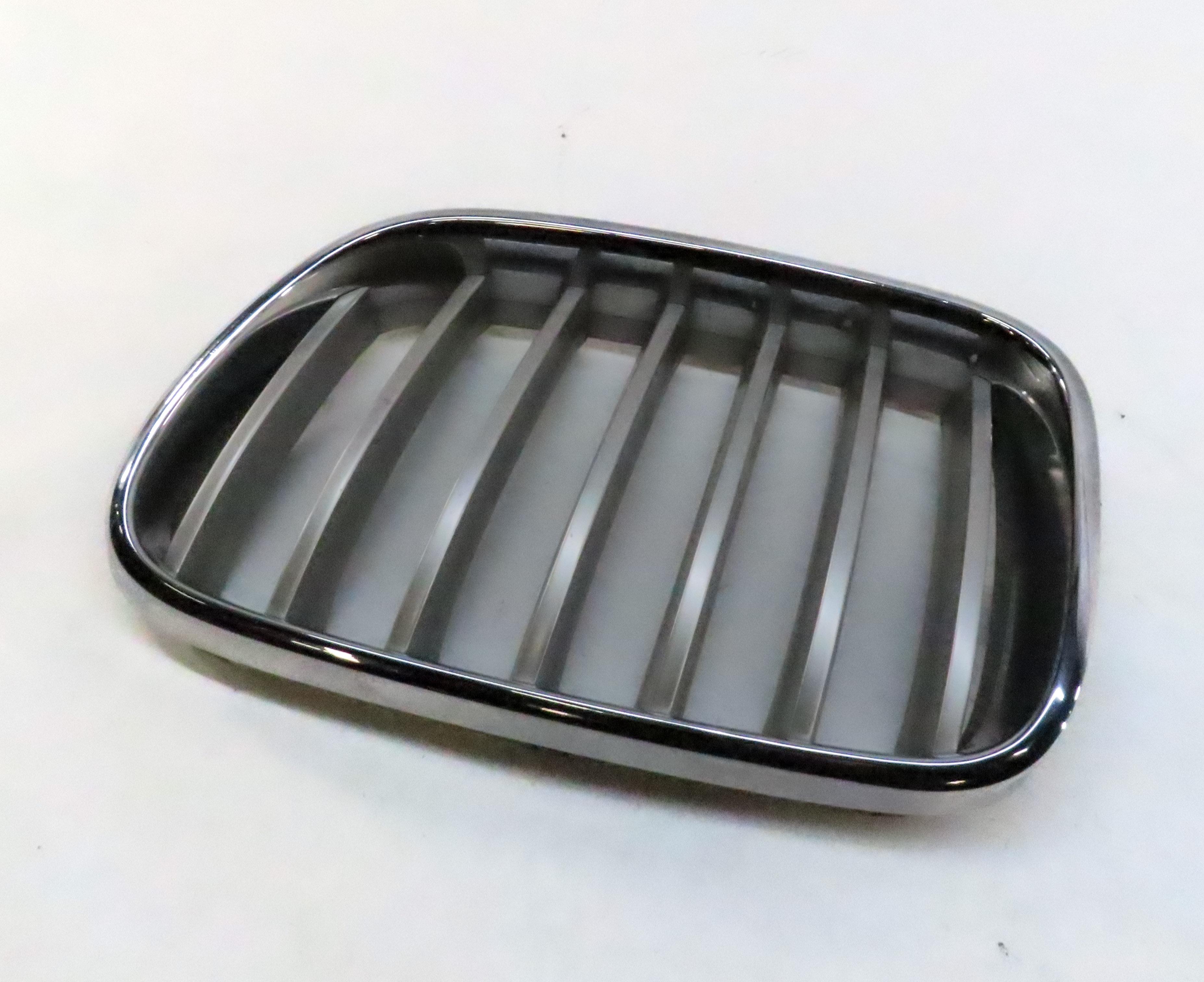 2013-2017 BMW X3 (F25) FRONT LEFT KIDNEY GRILLE HOOD VENT TRIM (CHROME SILVER) — exact item pictured