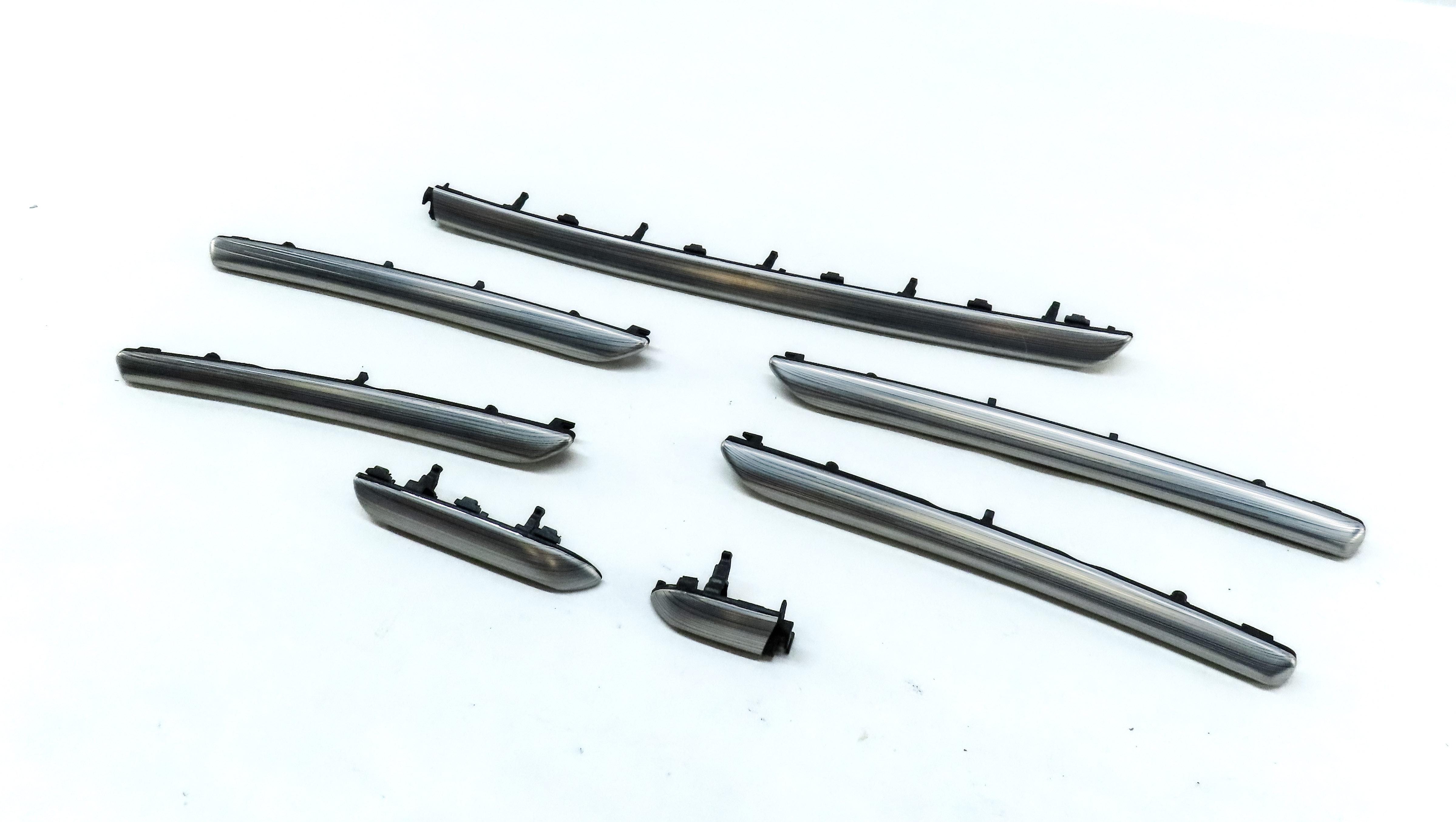 2017 AUDI A3 (8V) FRONT REAR LEFT RIGHT ALUMINUM MISTRAL (5TD) TRIM SET 7 — exact item pictured