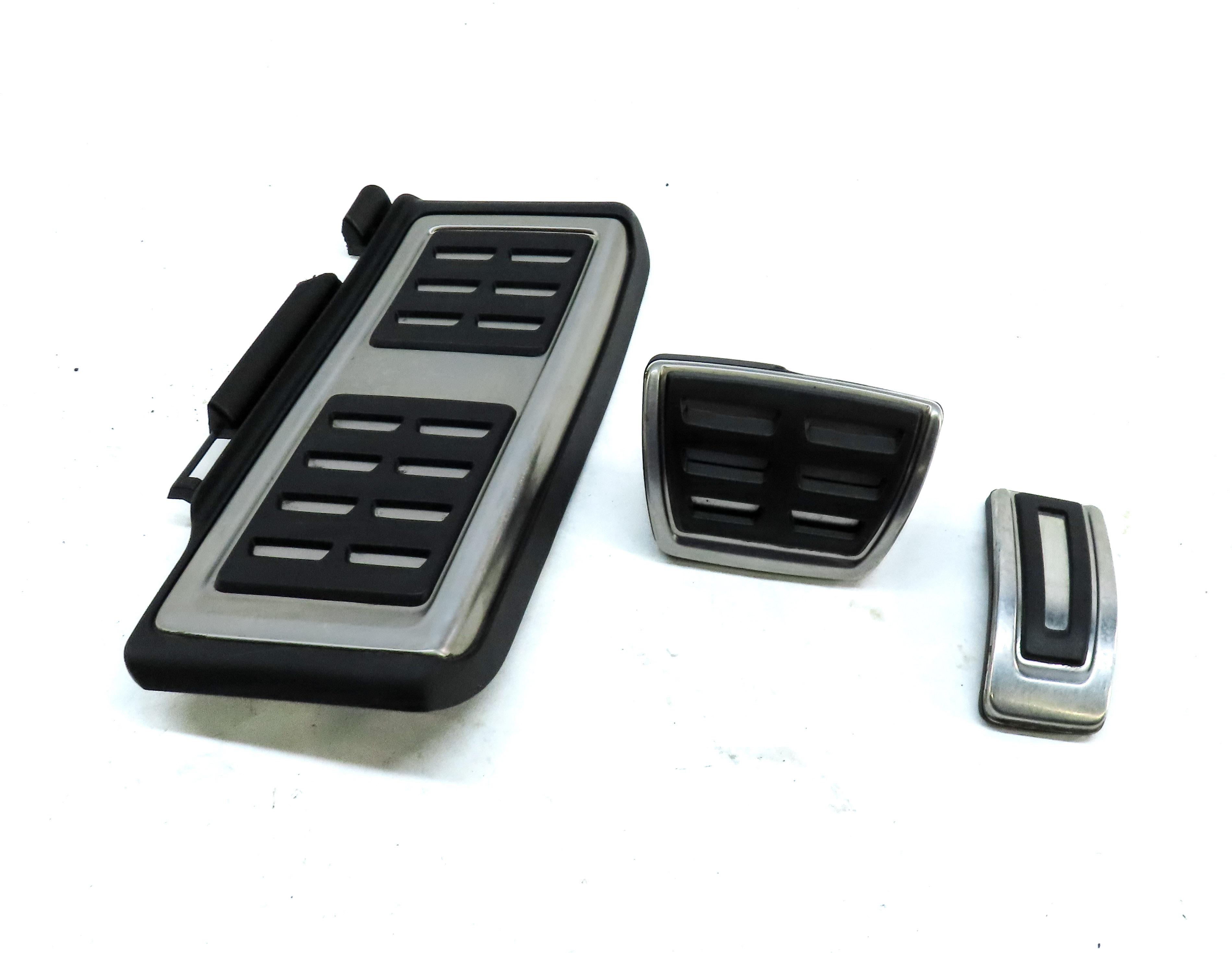2017 AUDI A3 (8V) DRIVER FOOT REST BRAKE PEDAL GAS PEDAL COVER TRIM SET 3 — exact item pictured