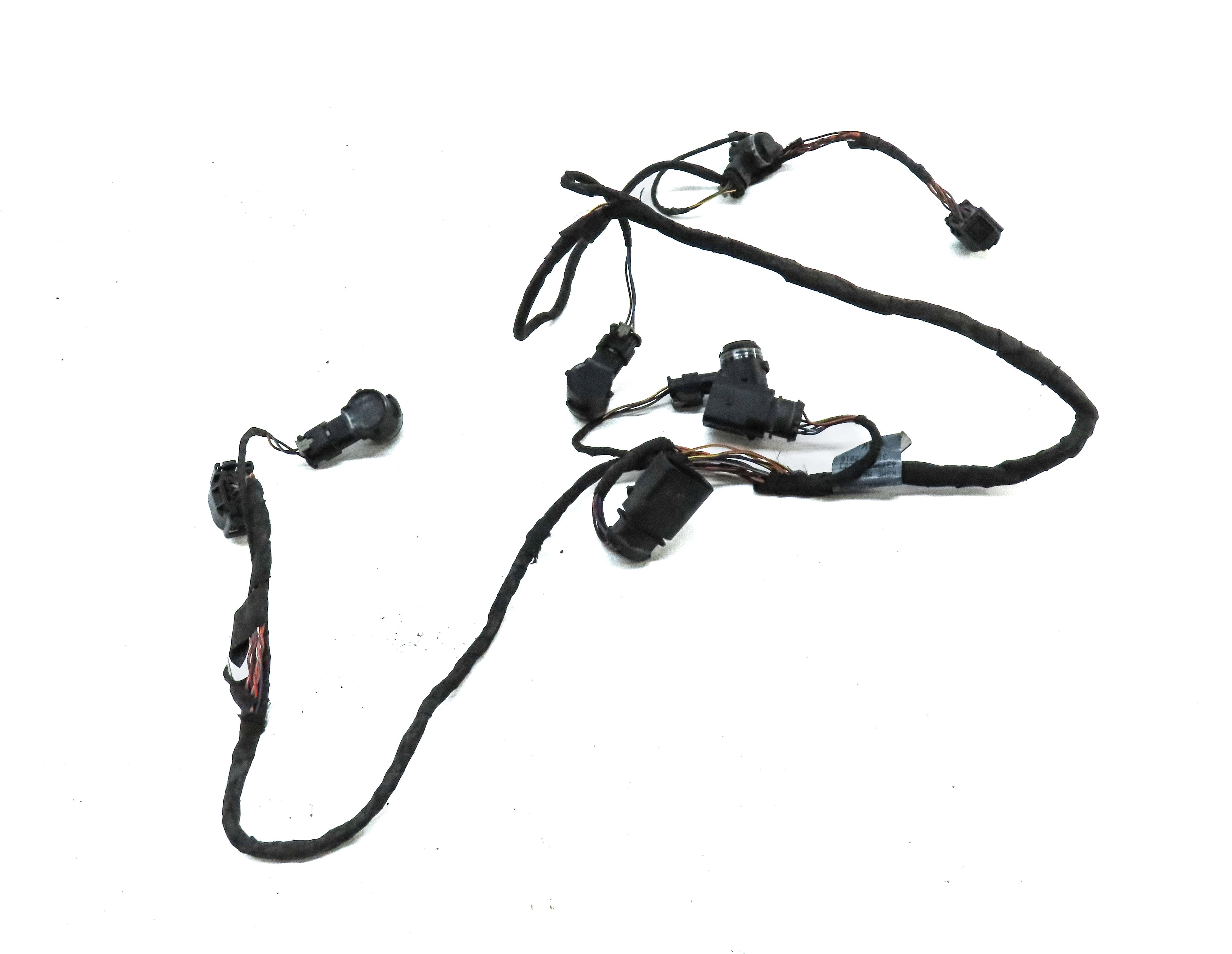 2017 AUDI A3 (8V) REAR PARK ASSIST PDC SENSOR SET4 (BLACK) w/ WIRE HARNESS — exact item pictured