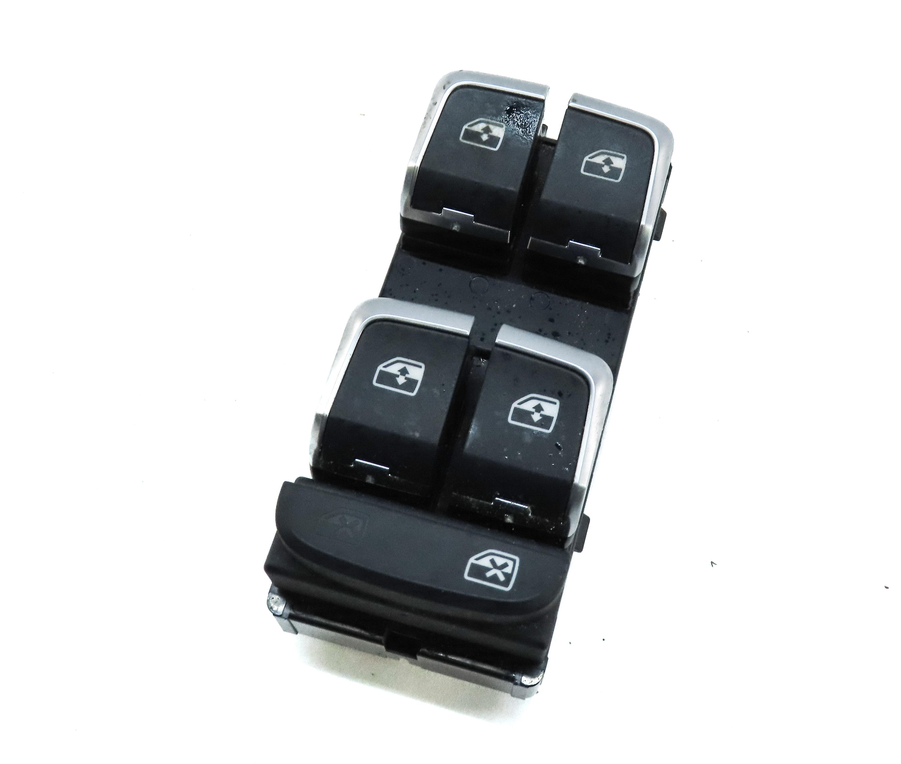 17-19 AUDI A3 S3 RS3 (8V 8Y) FRONT LEFT DRIVER DOOR MASTER WINDOW SWITCH (BLACK) — exact item pictured