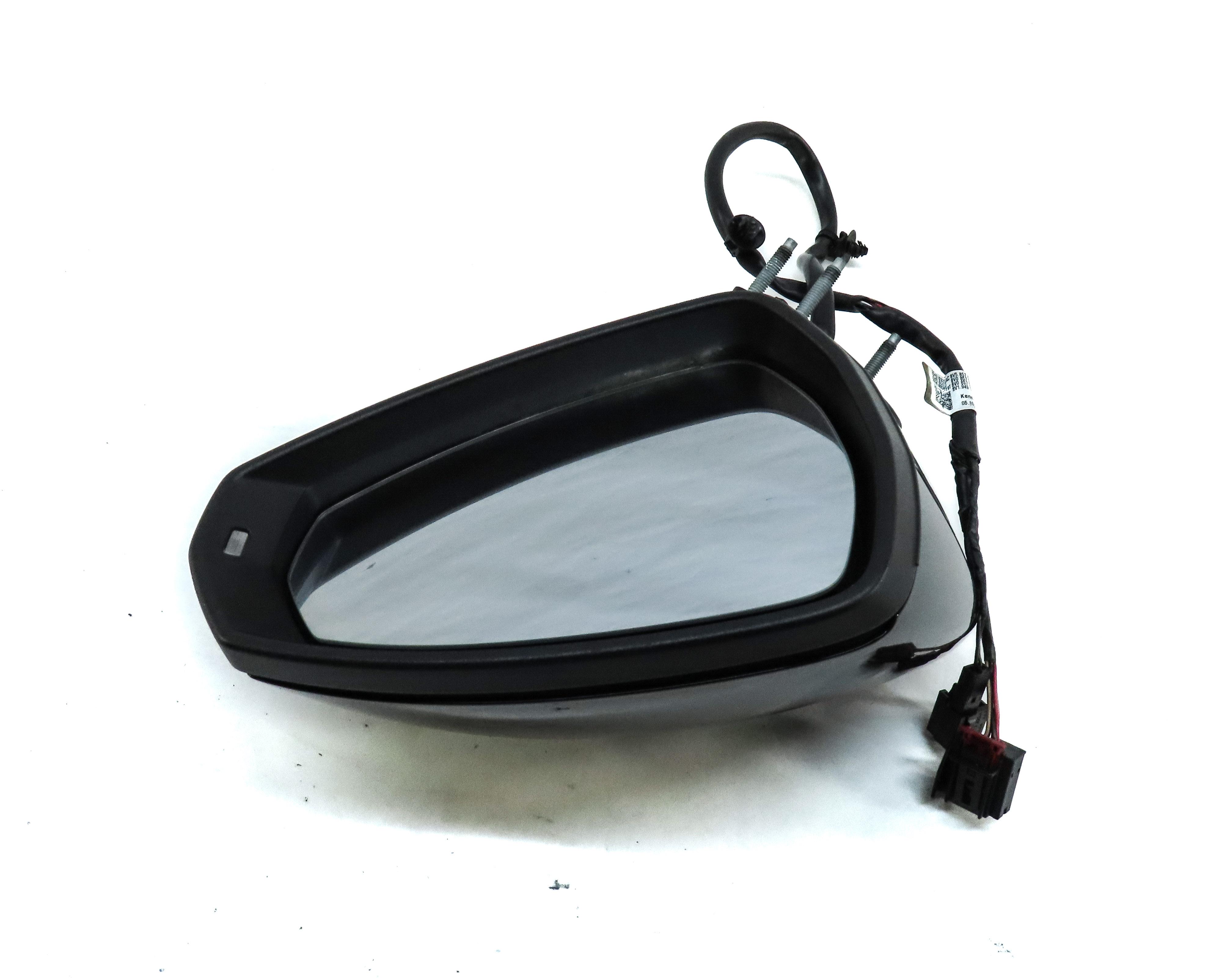 15-18 AUDI A3 (8V) SEDAN - RIGHT HEATED BLIND SPOT DOOR MIRROR (MYTH BLACK) — exact item pictured
