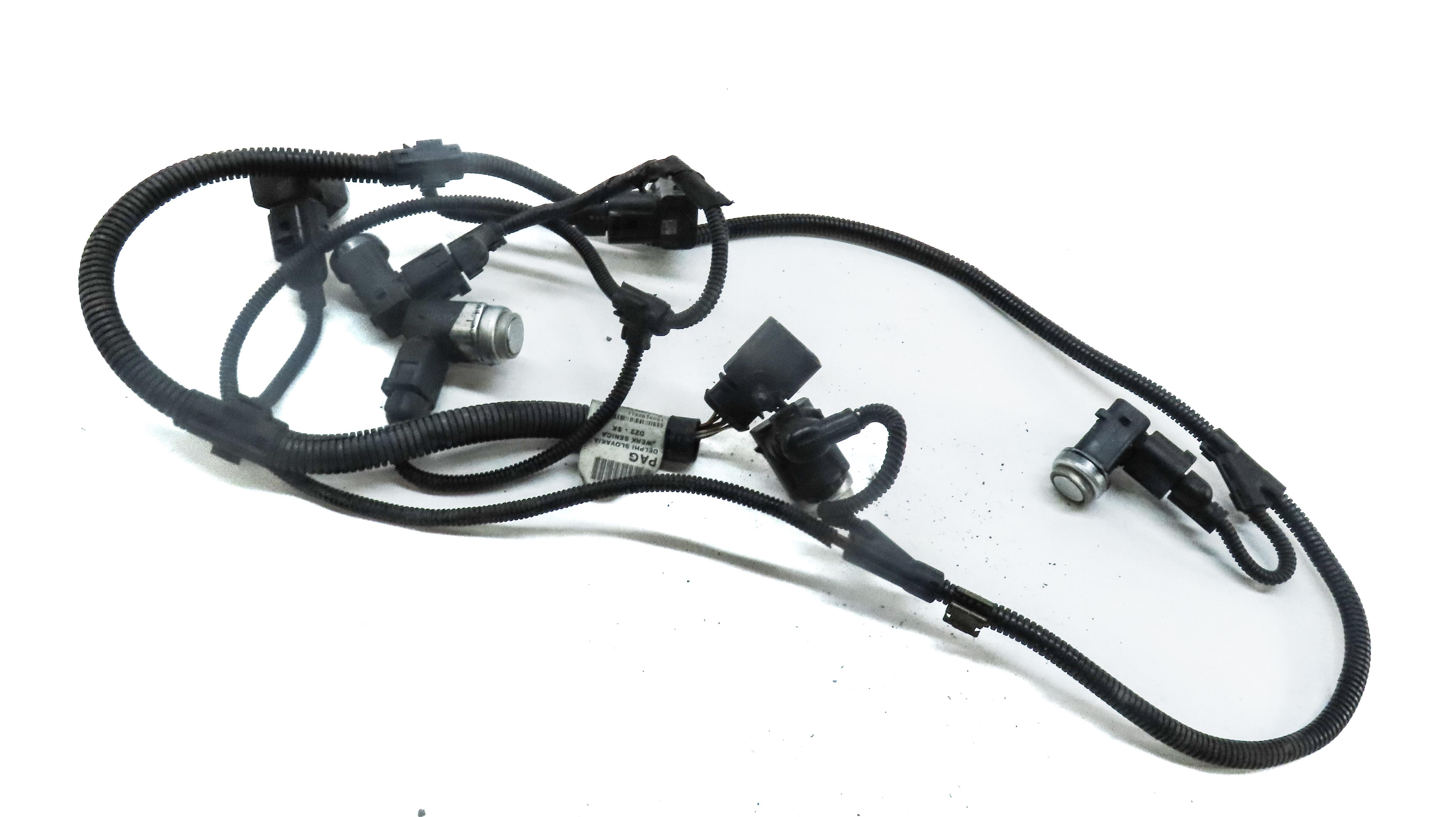 2006 PORSCHE CAYENNE (955) FRONT PARK ASSIST PDC SENSOR SET 5 w/ WIRE HARNESS — exact item pictured
