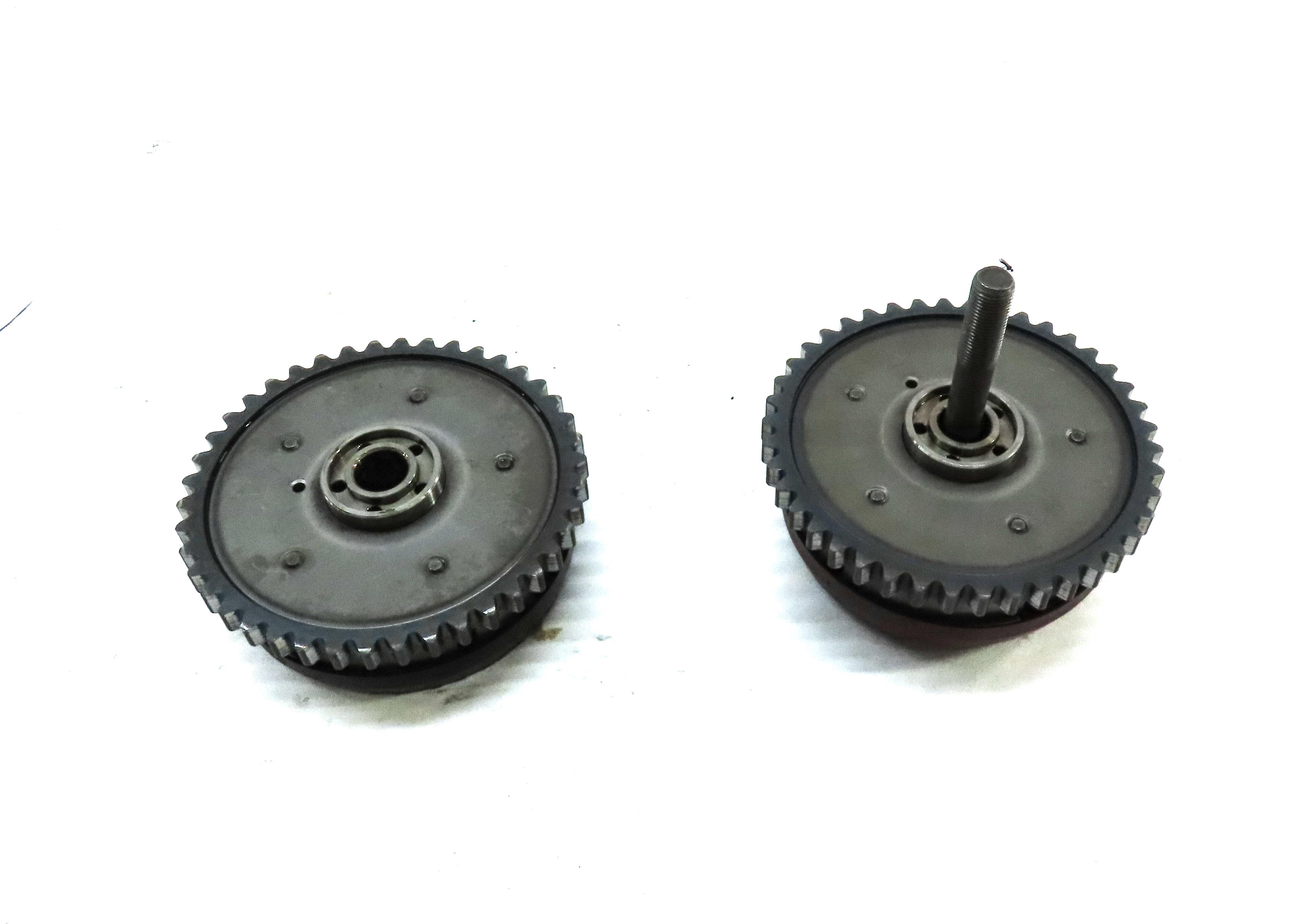 08-14 BMW 5 7 X5 X6 (F01 E70 F10 E71) 4.4L TURBO RIGHT HEAD TIMING GEAR SET 2 — exact item pictured