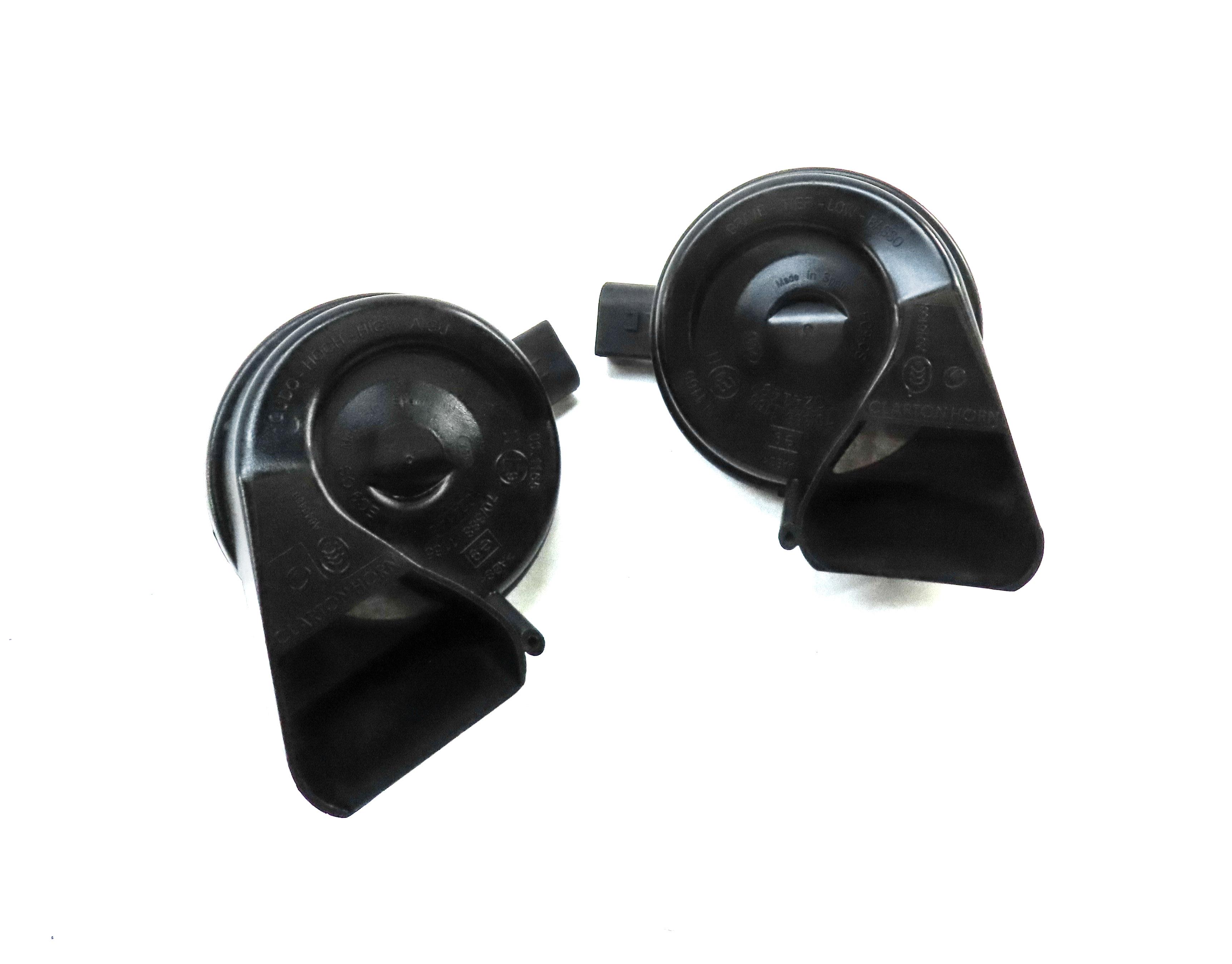 2008-2017 AUDI A4 A5 S4 S5 Q5 (B8 8K 8R 8T) HIGH & LOW TONE SAFETY HORN SET — exact item pictured