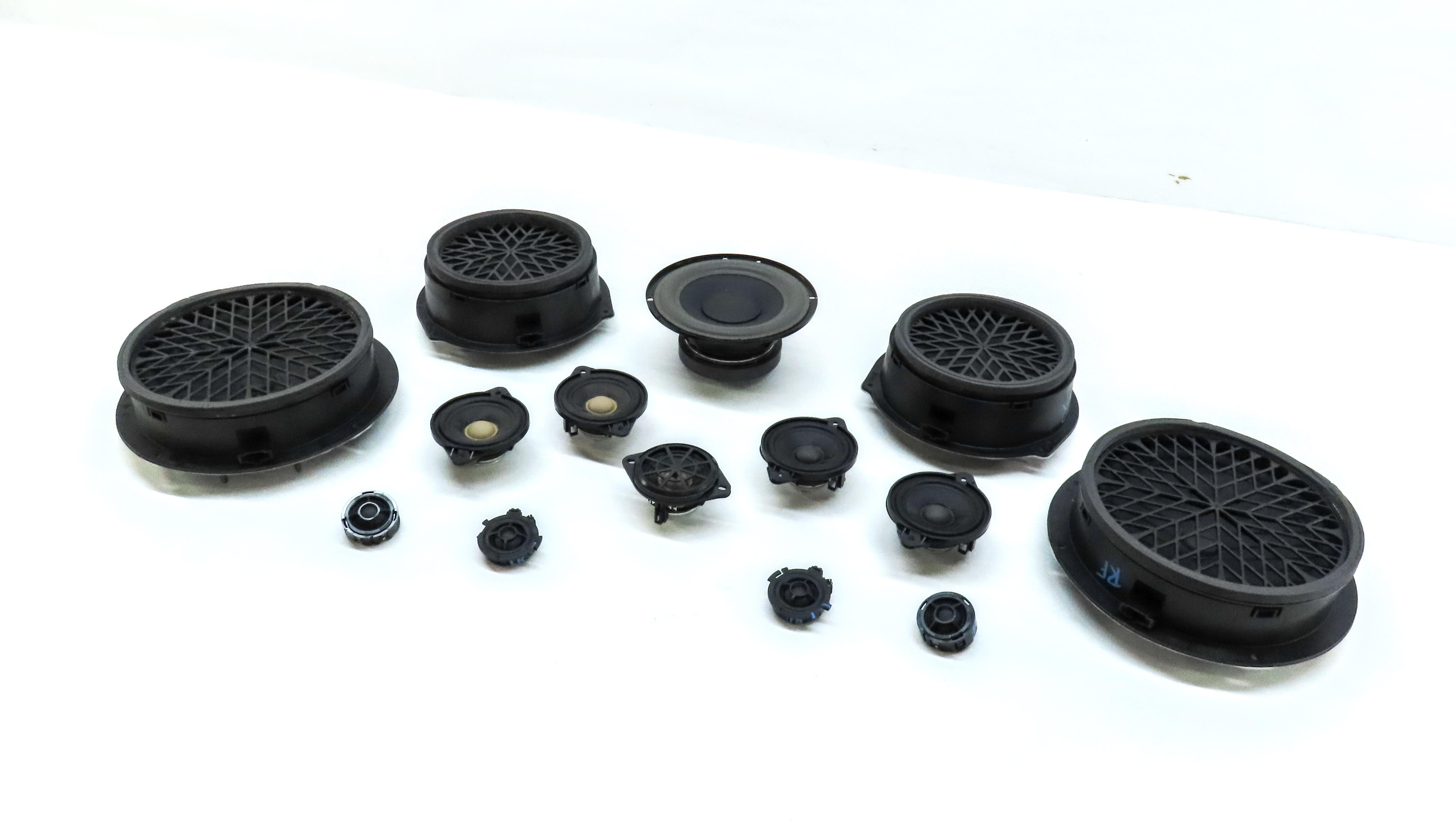 2011 AUDI Q5 (B8 8R) BANG & OLUFSEN AUDIO SUB SUBWOOFER TWEETER SPEAKER SET — exact item pictured