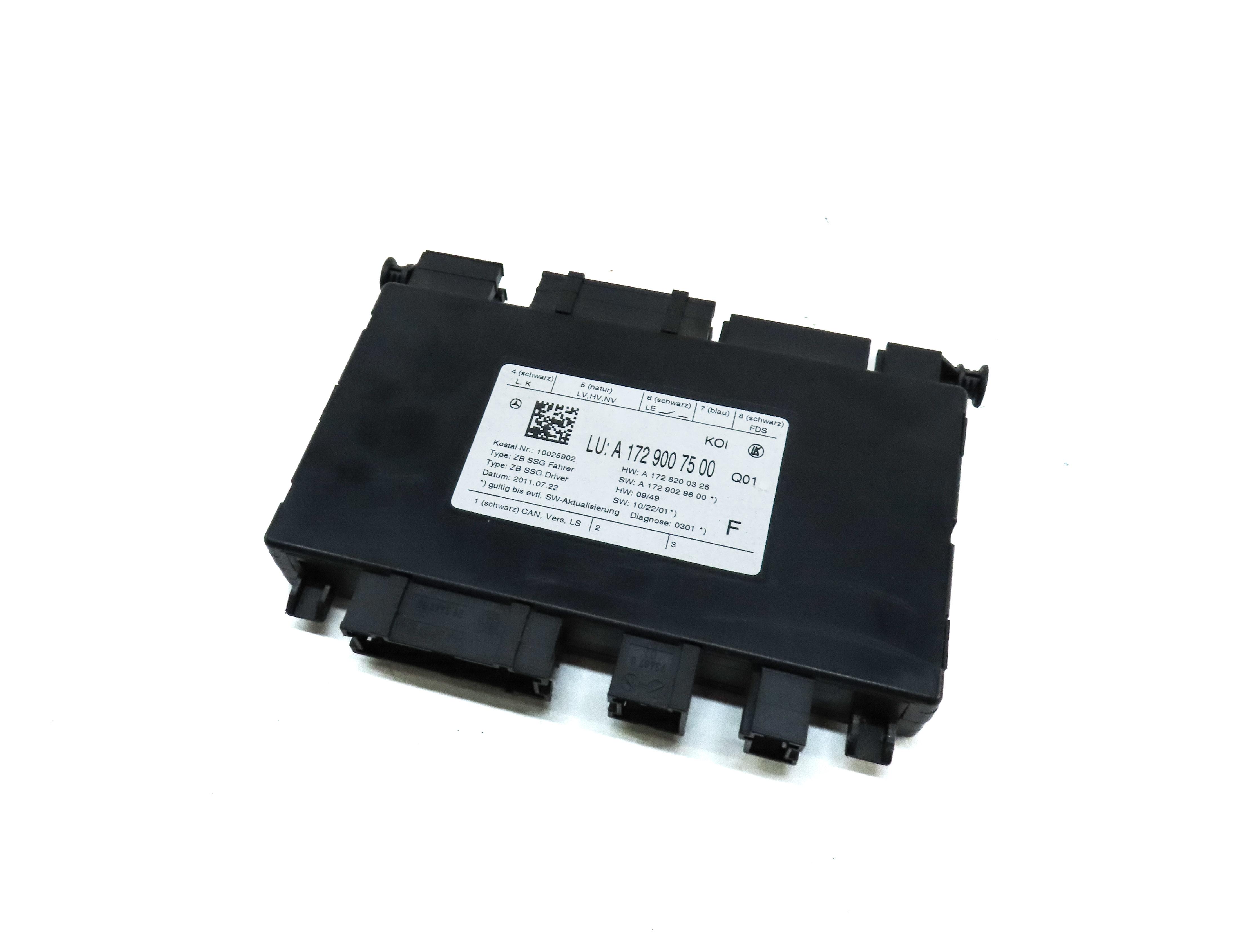2012 MERCEDES C CLASS (W204) FRONT LEFT DRIVER SEAT MEMORY CONTROL MODULE — exact item pictured
