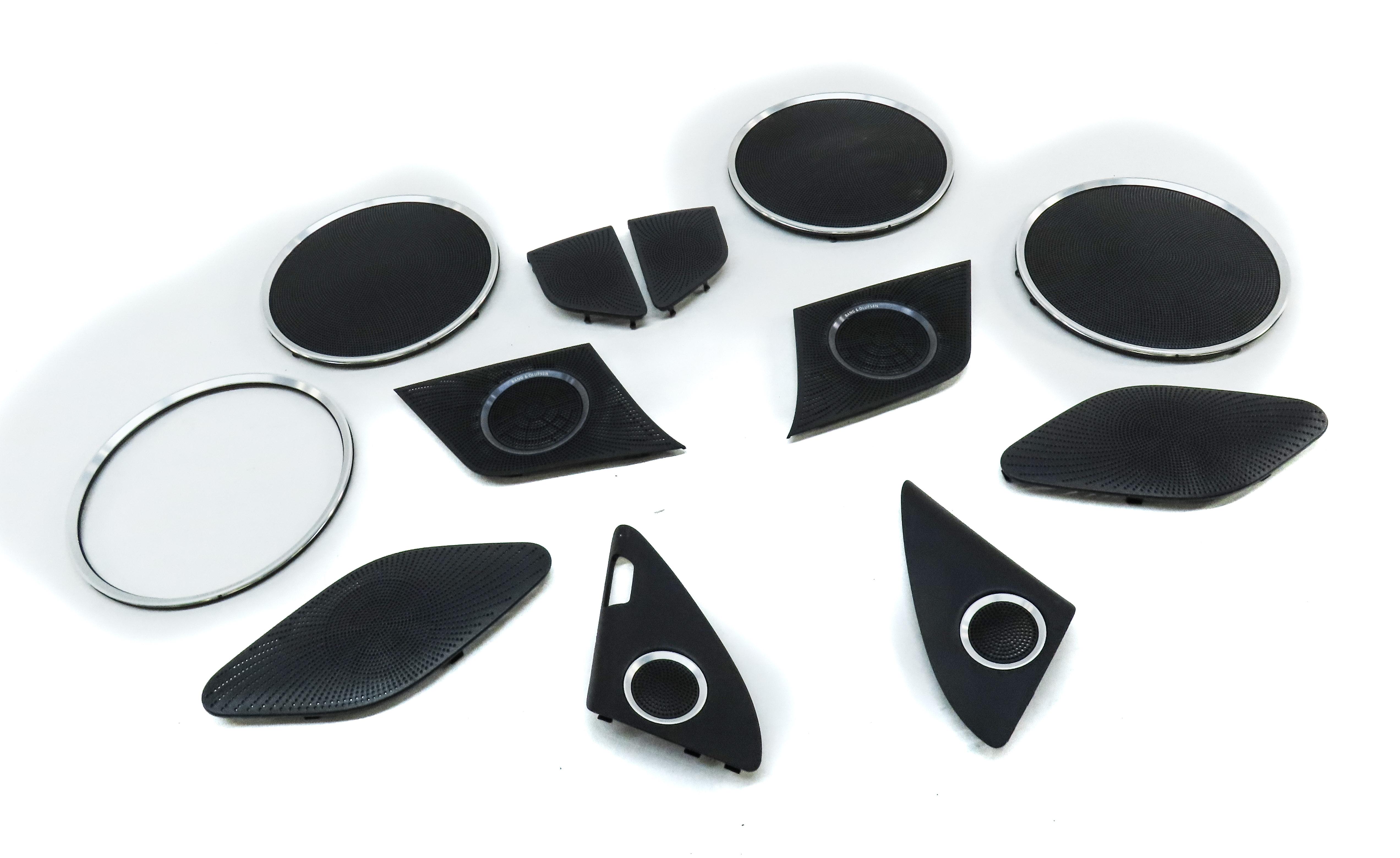 2010 AUDI Q5 (B8 8R) BANG & OLUFSEN SPEAKER GRILLE TRIM COVER SET — exact item pictured