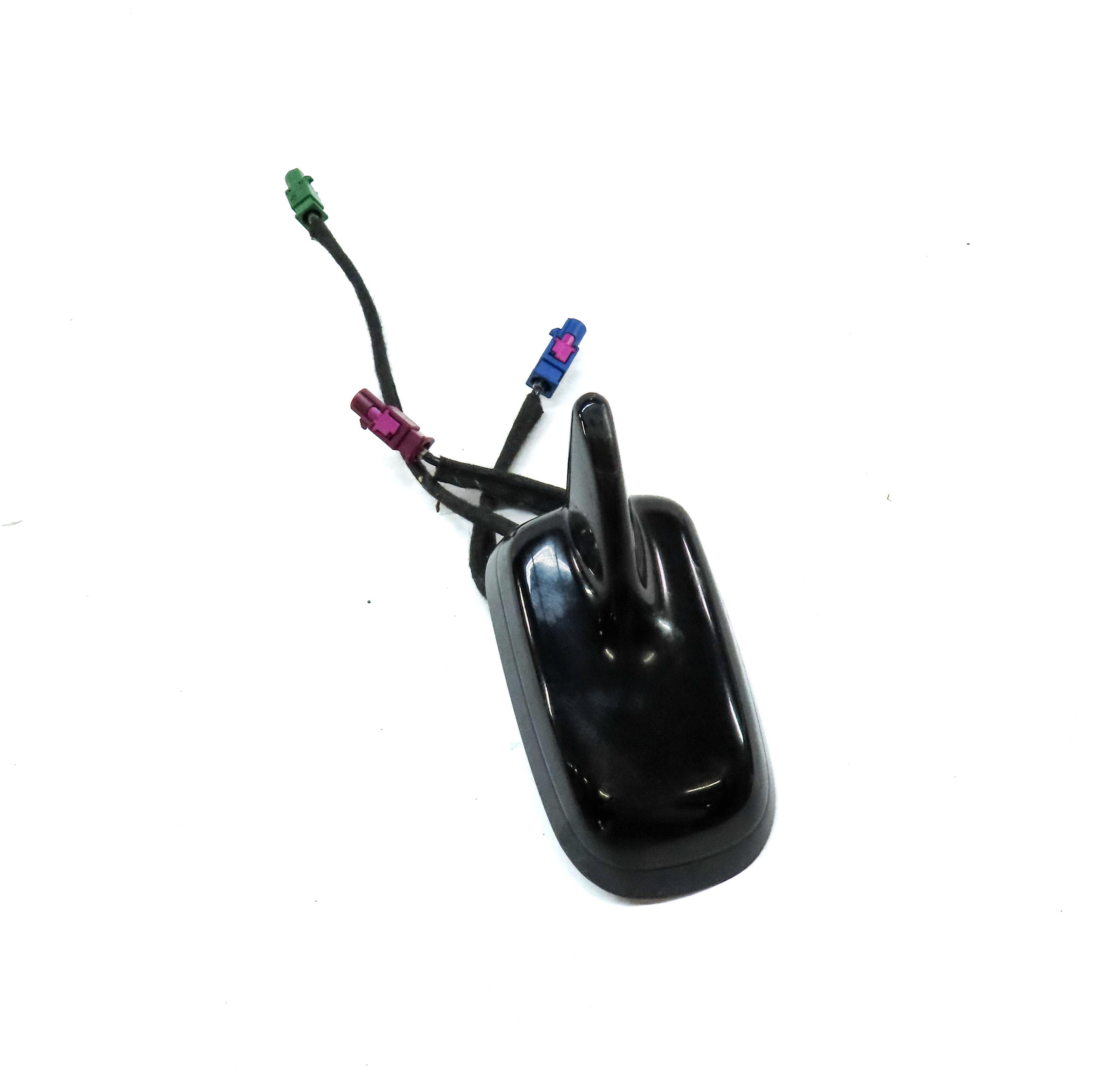 2009-2012 AUDI Q5 (8R) AM/FM RADIO STEREO SHARK FIN ANTENNA (BRILLIANT BLACK A2) — exact item pictured