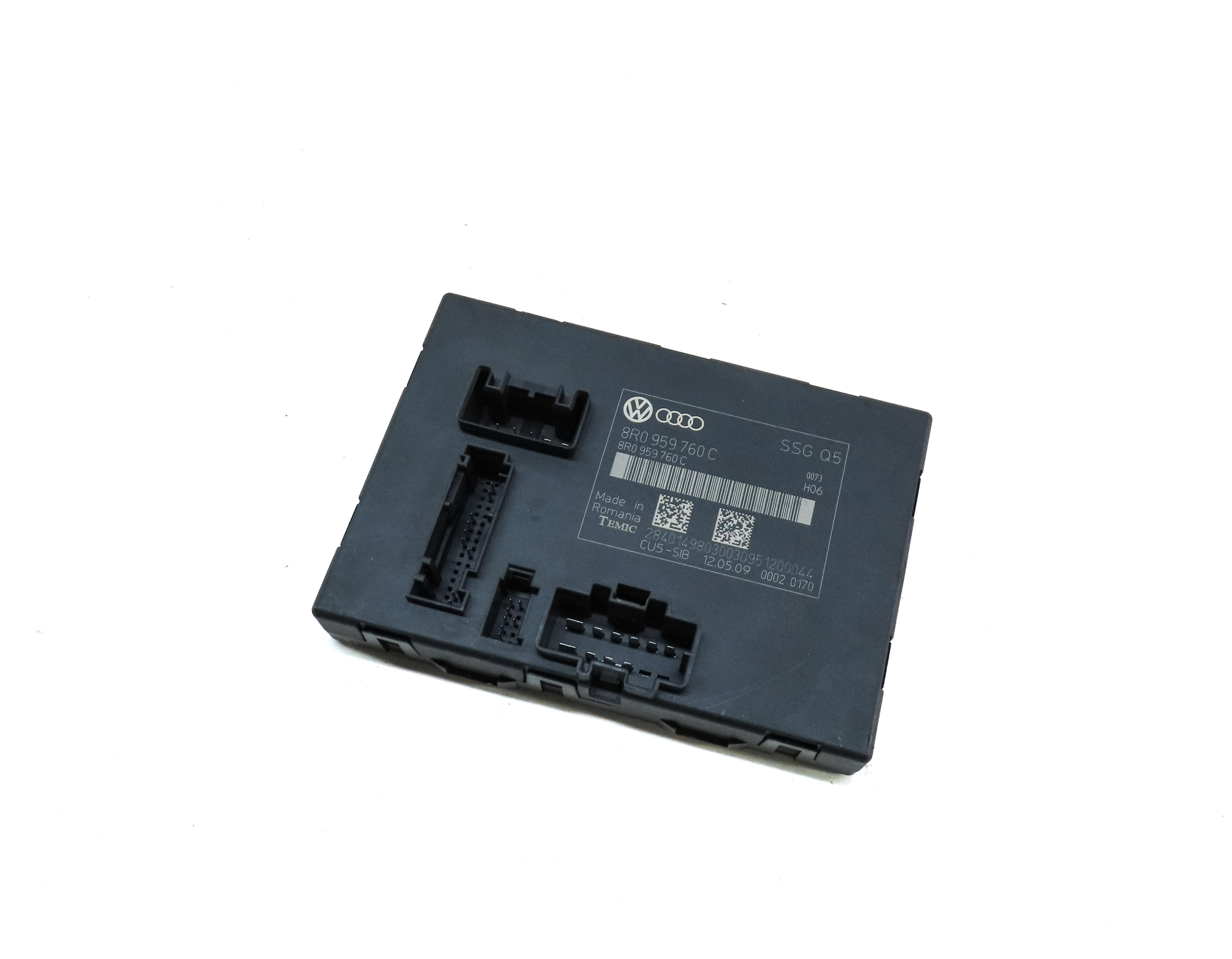 2009-2017 AUDI Q5 (8R) LEFT FRONT DRIVER MEMORY SEAT CONTROL MODULE COMPUTER — exact item pictured