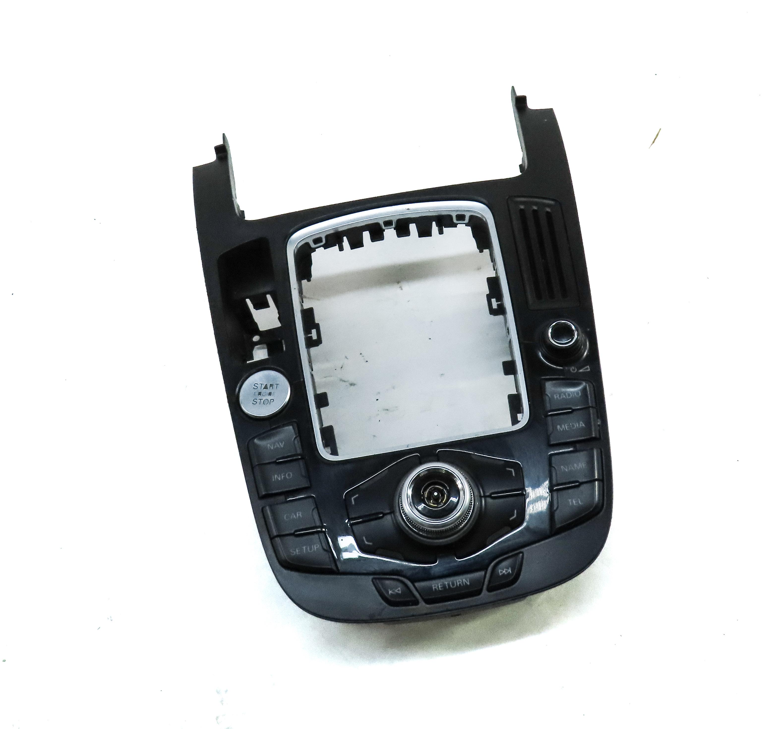 09-17 AUDI A4 S4 Q5 SQ5 (B8 8K 8R) STEREO NAVIGATION MMI CONTROL SWITCH PANEL — exact item pictured