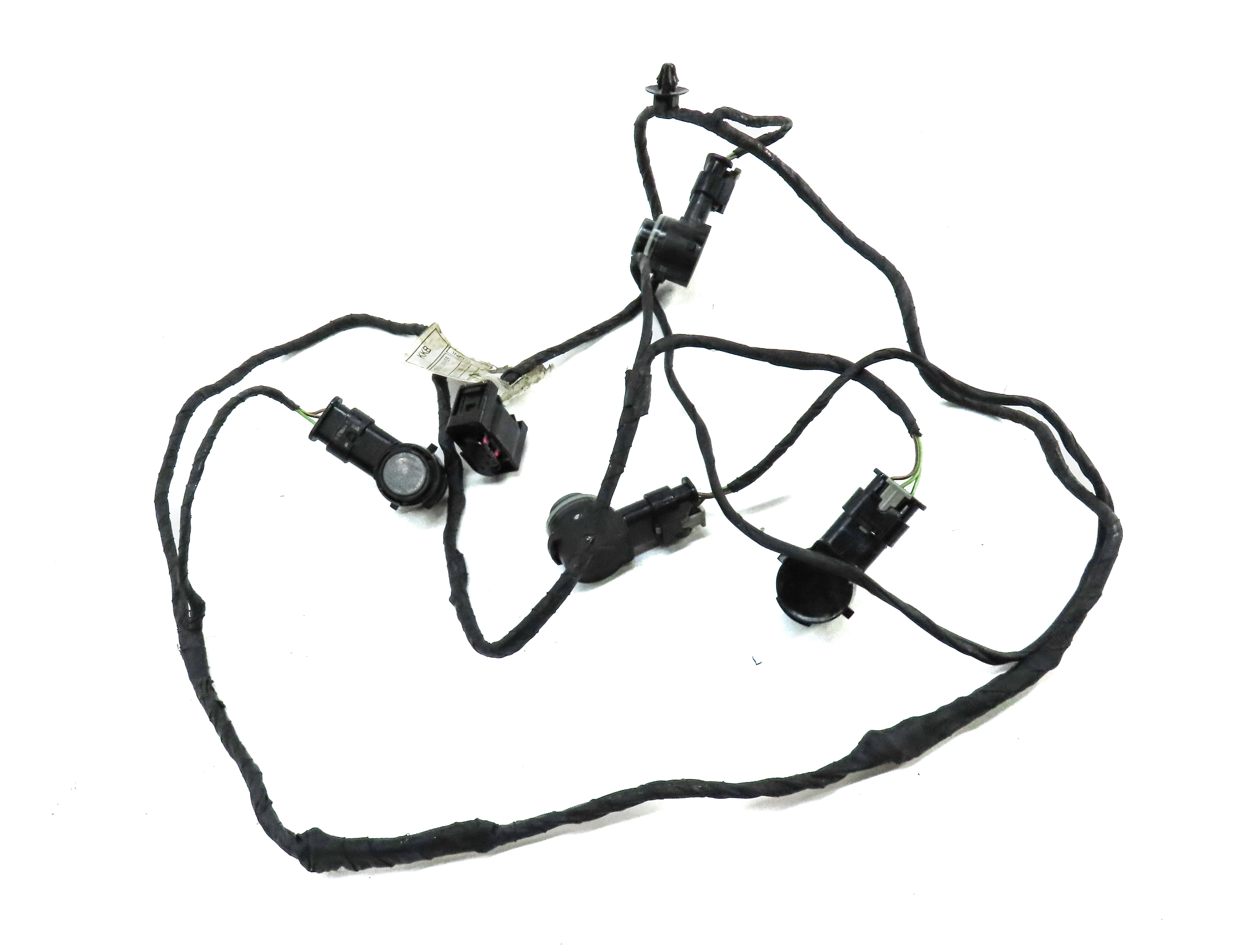 2014 BMW X5 (F15) REAR PARKING DISTANCE PDC SENSOR SET 4 w/ HARNESS (Gray) — exact item pictured