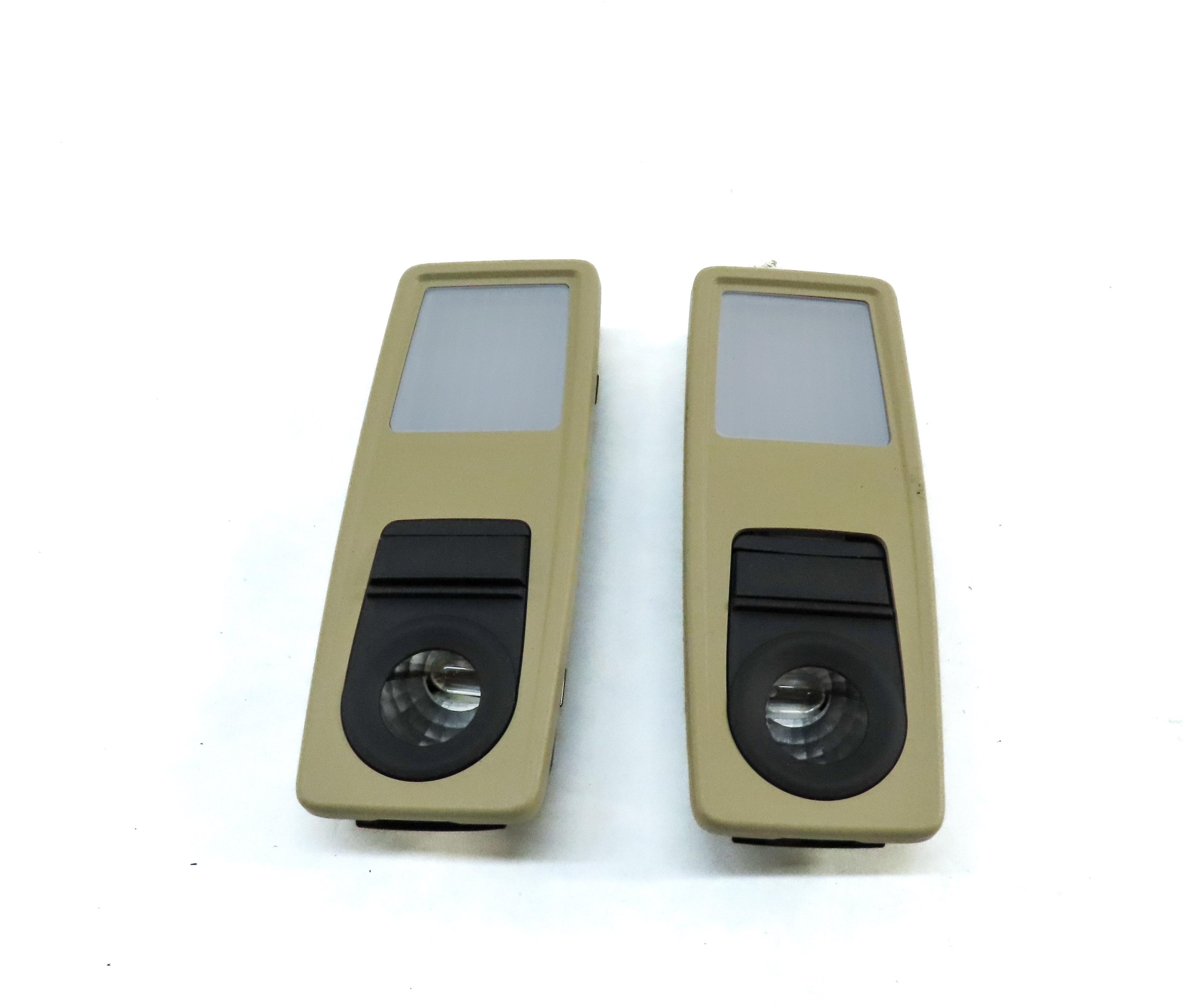 2013 BMW X1 (E84) REAR LEFT & RIGHT INTERIOR DOME MAP READING LIGHT LAMP (BEIGE) — exact item pictured
