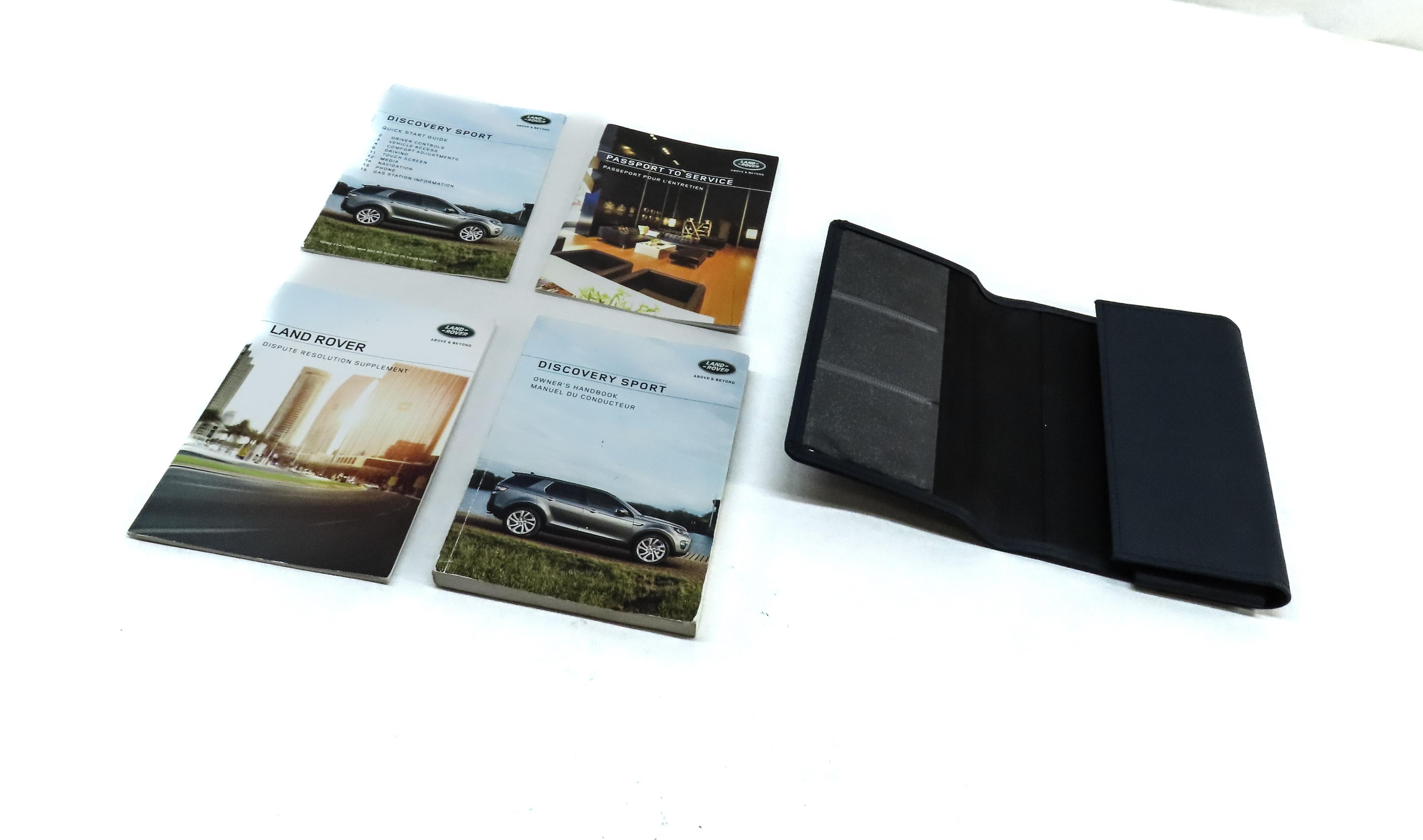 2016 LAND ROVER DISCOVERY SPORT (L550) OWNERS MANUAL BOOKLET SET 4 w/ CASE — exact item pictured