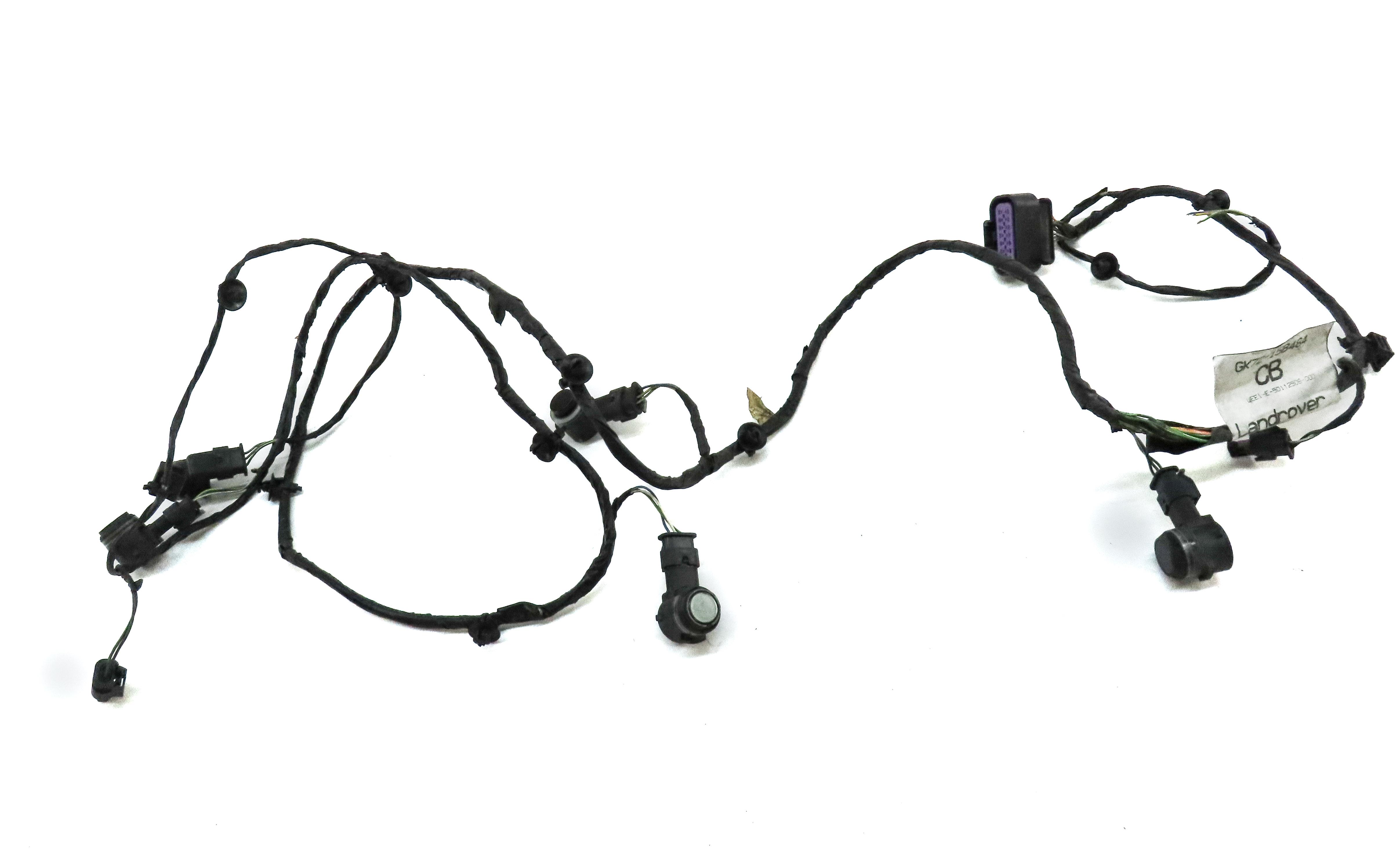 2016 DISCOVERY SPORT (L550) REAR PARK ASSIST PDC SENSOR SET 5 BLACK & HARNESS — exact item pictured