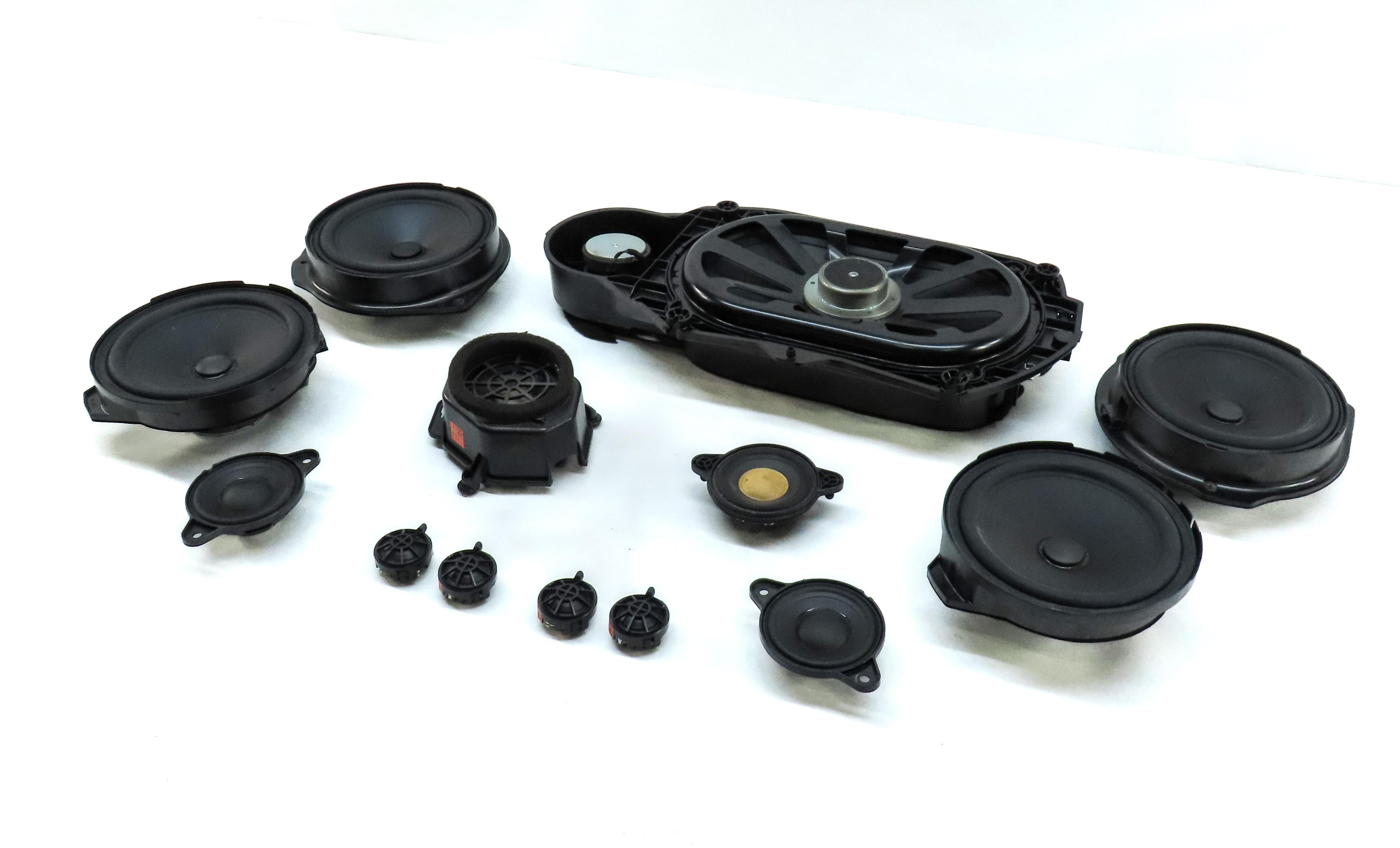 2013 MERCEDES E CLASS (W212) FRONT REAR LEFT RIGHT STEREO LOGIC 7 SPEAKER SET 14 — exact item pictured