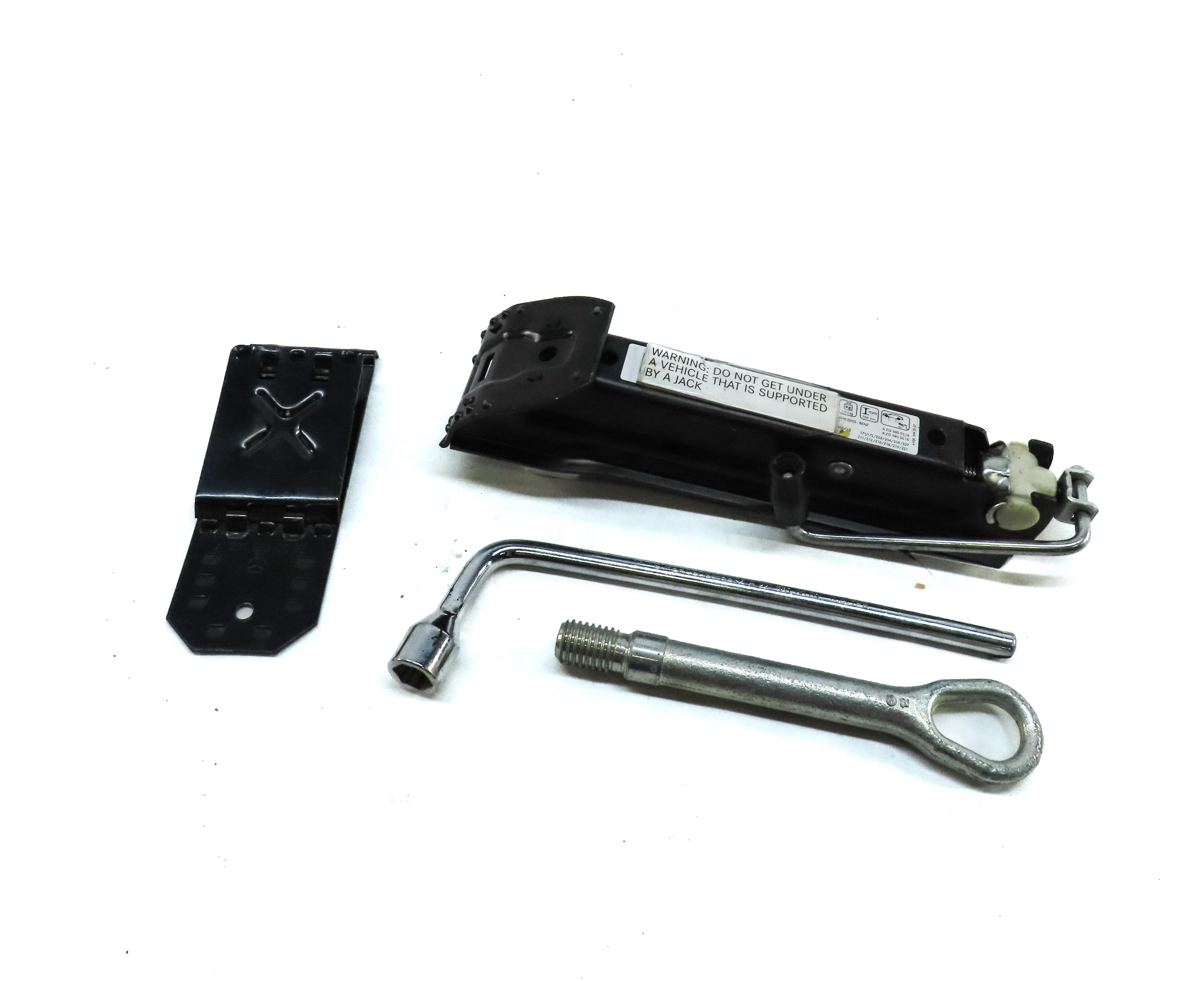 12-18 MERCEDES C E SL CLK CLS SLK (C207 W204 W207 W212 X204) TIRE JACK TOOL KIT — exact item pictured