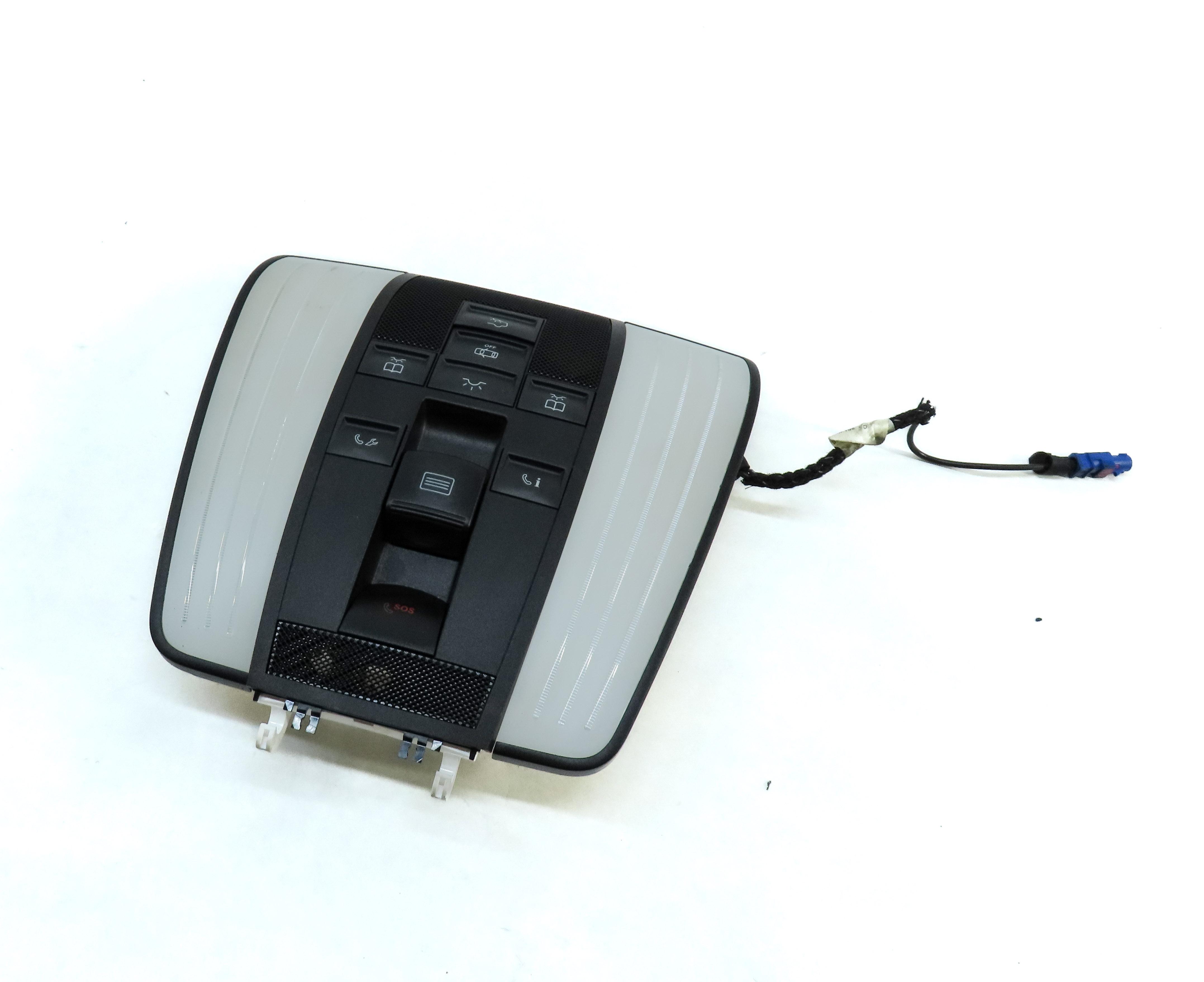 2013 MERCEDES E CLASS (W212) FRONT ROOF DOME LIGHT LAMP w/ SWITCHES (BLACK) — exact item pictured