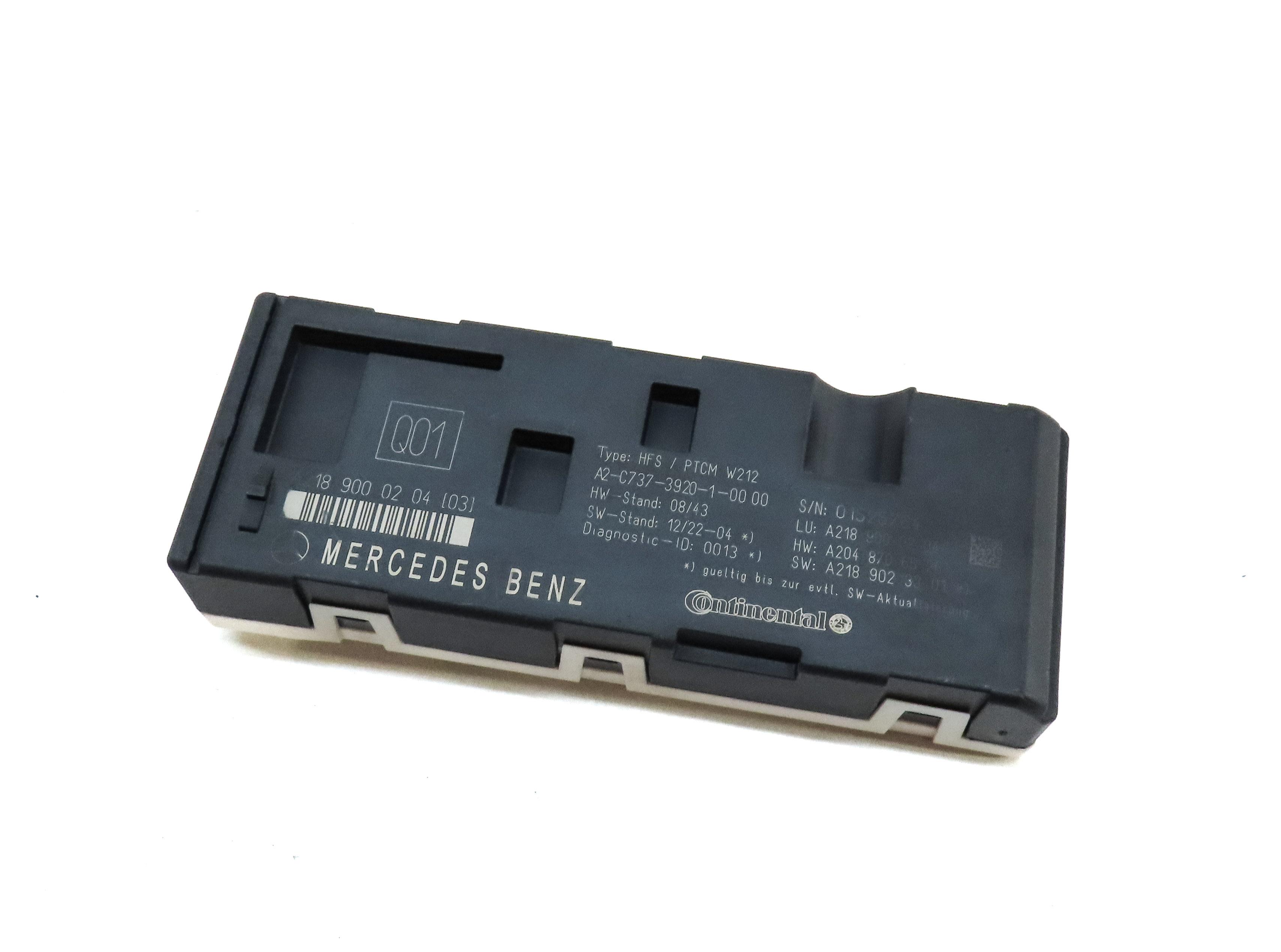 11-17 MERCEDES E CLS CLASS (W212 W218) REAR TRUNK LIFT LIFTGATE CONTROL MODULE — exact item pictured