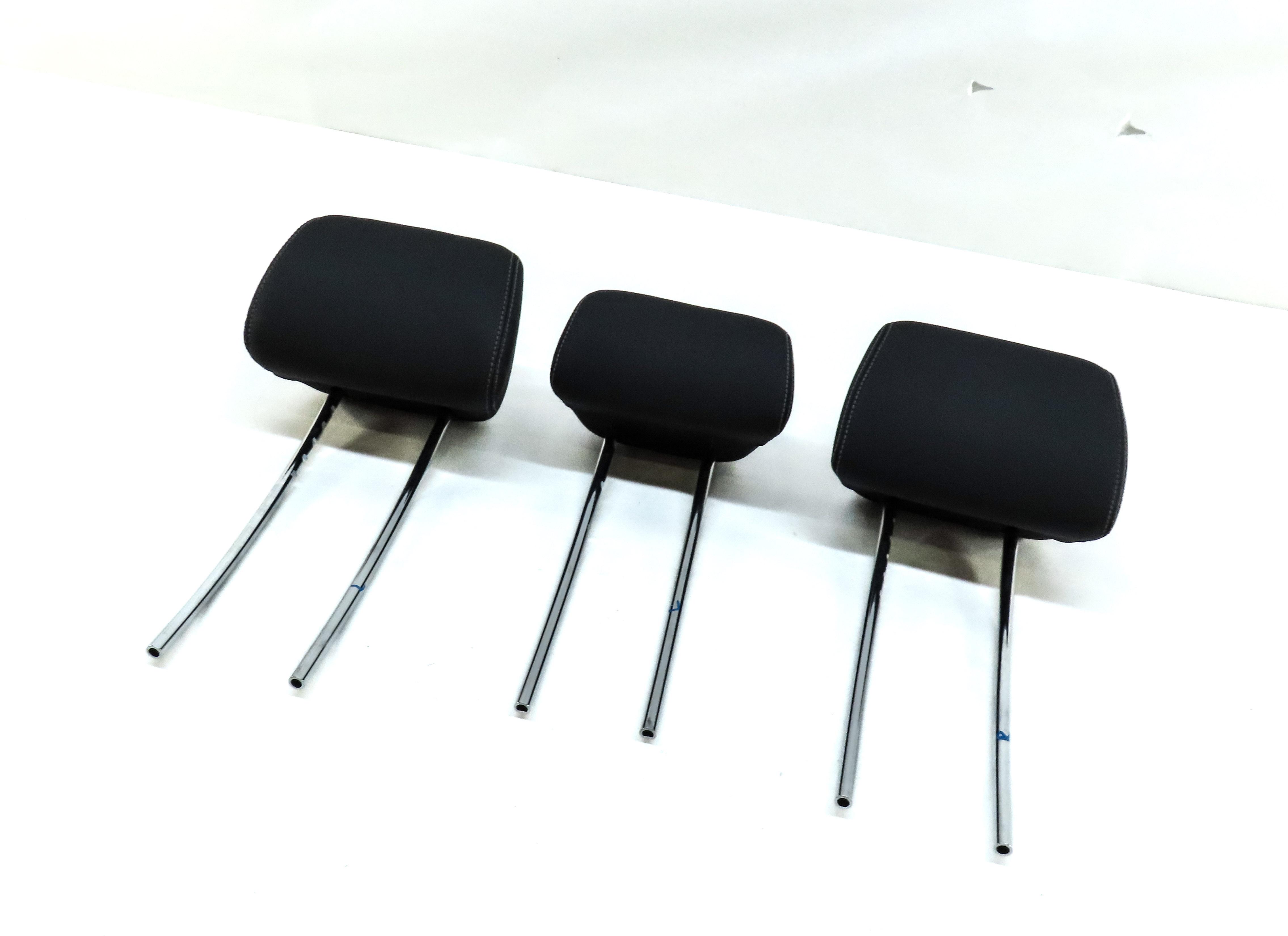 10-16 E-CLASS W212 SEDAN WAGON REAR LEFT RIGHT CENTER SEAT HEADREST SET3 (BLACK) — exact item pictured
