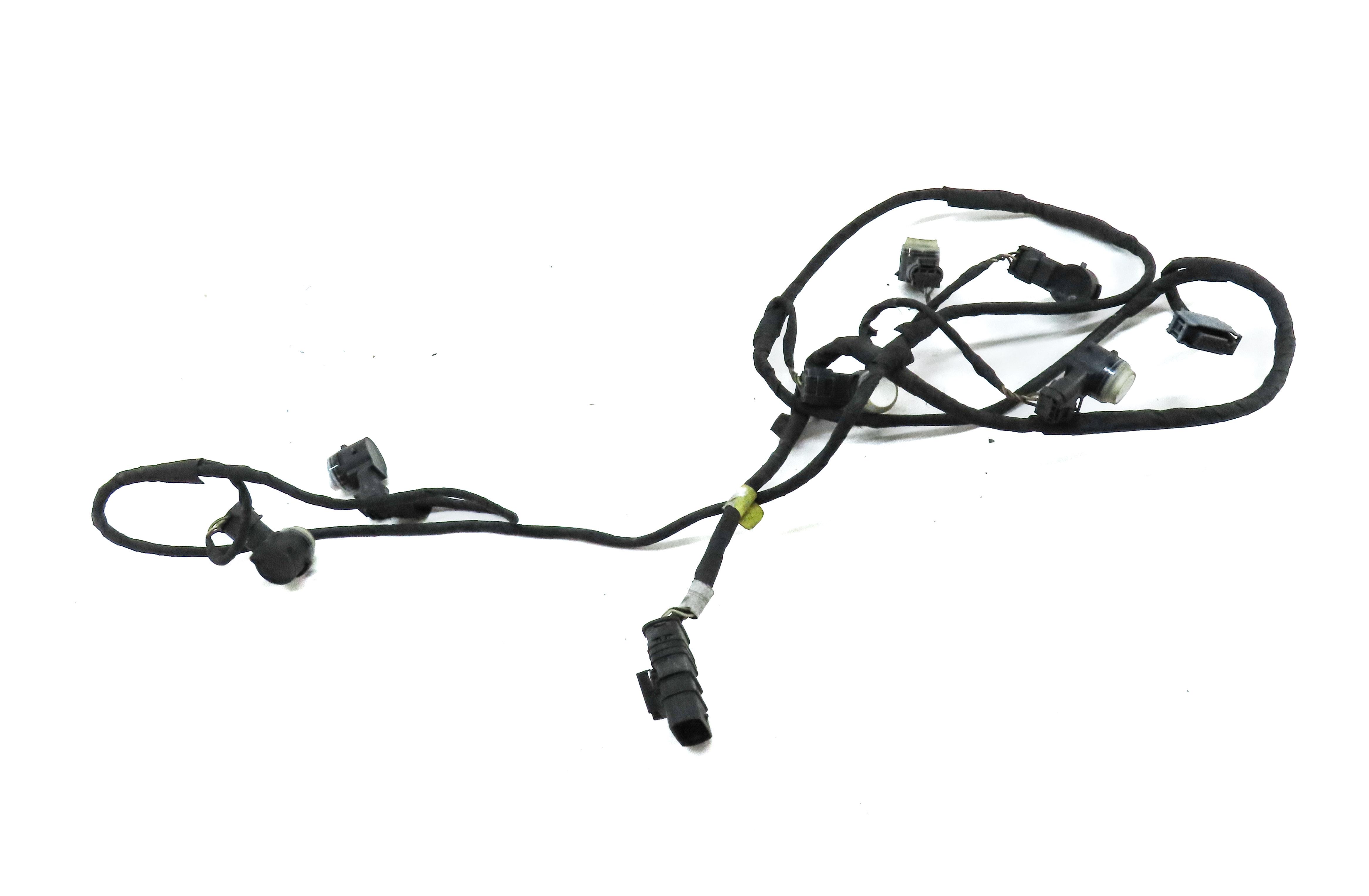 2014 E CLASS SEDAN (W212) FRONT PARK ASSIST PDC SENSOR SET6 (WHITE) w/ HARNESS — exact item pictured
