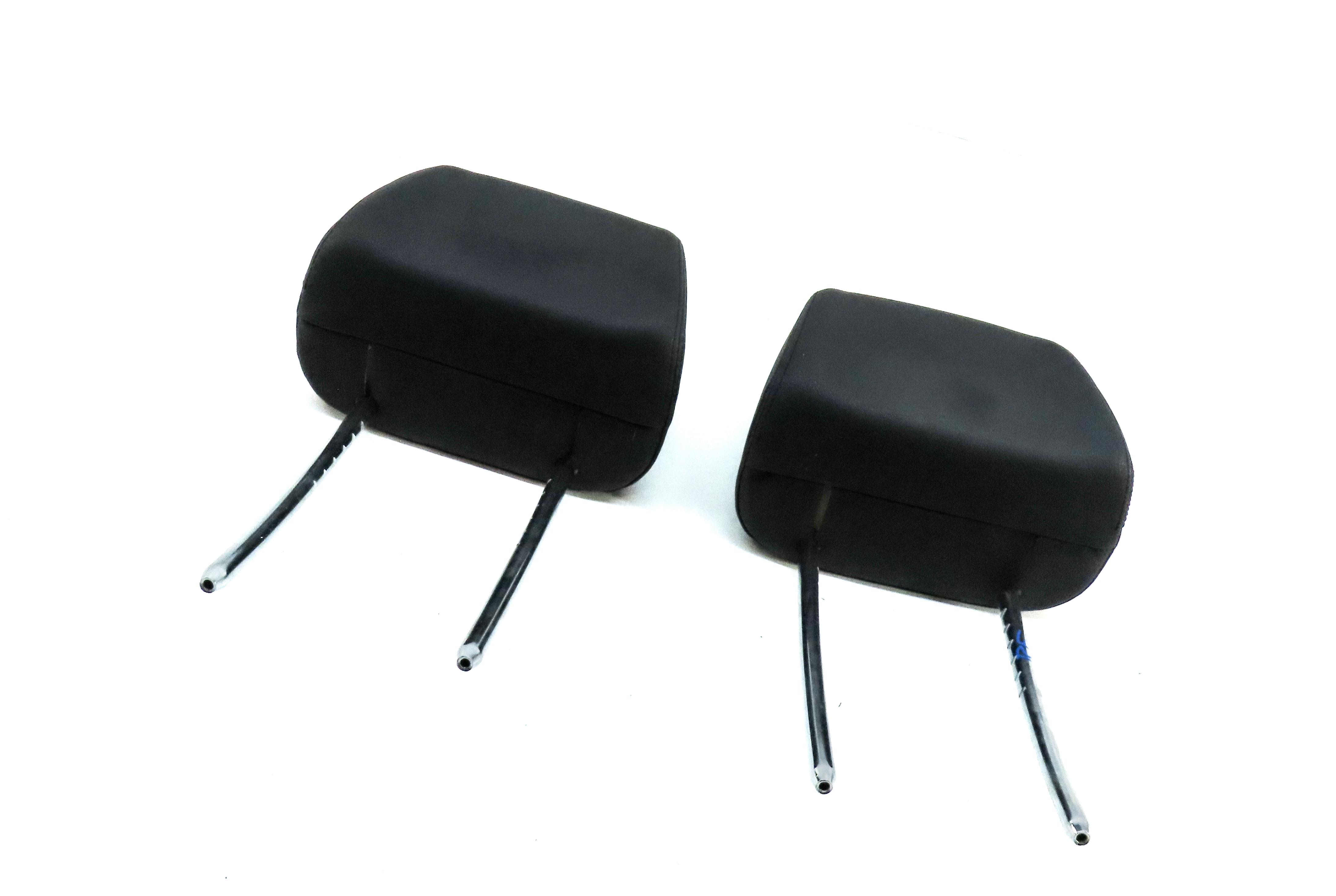 2013-2015 BMW X1 (E84) FRONT LEFT & RIGHT SEAT HEADREST SET 2 (BLACK SENSATEC) — exact item pictured