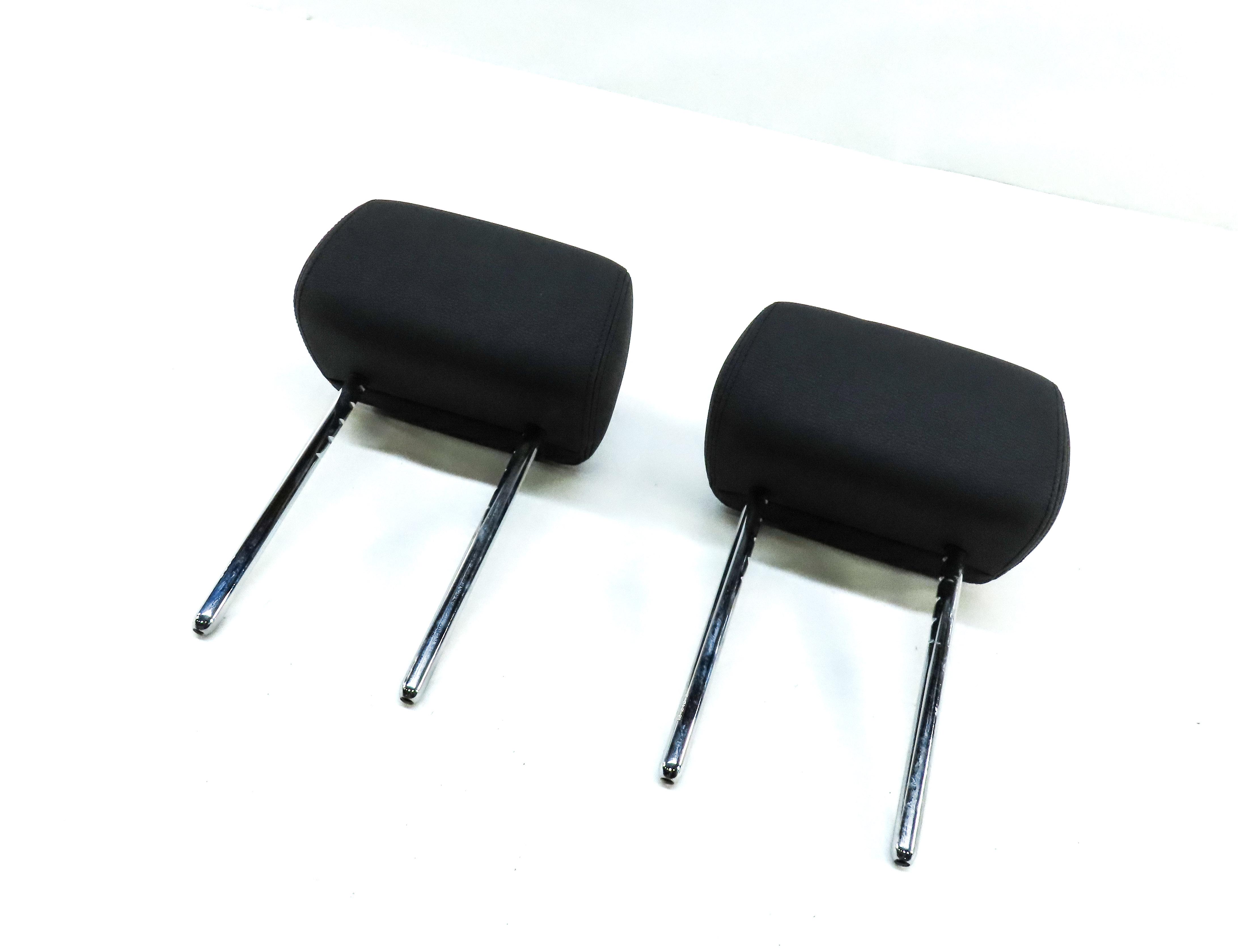 13-15 BMW X1 (E84) REAR 2ND ROW LEFT & RIGHT SEAT HEADREST SET (BLACK SENSATEC) — exact item pictured