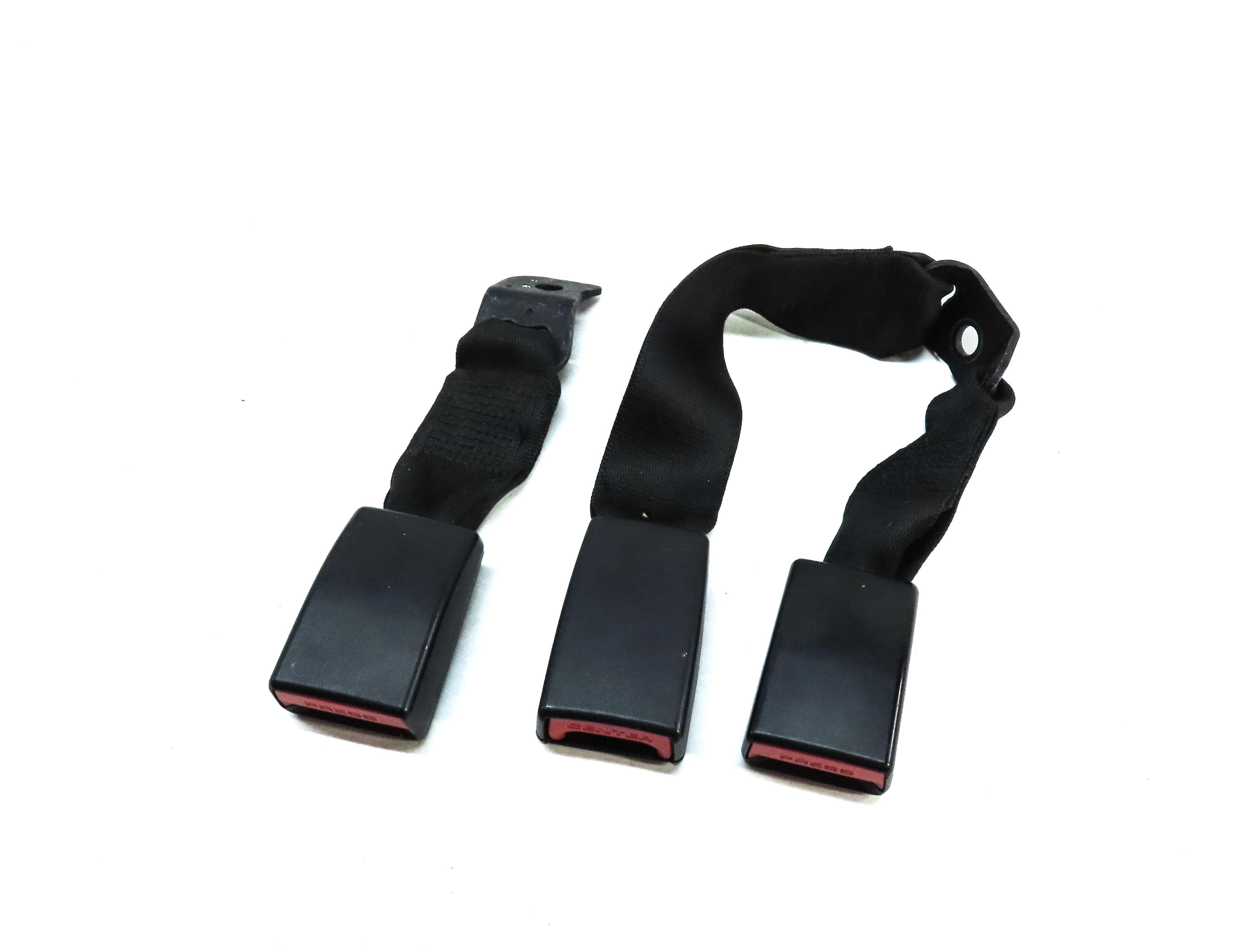 2013 BMW X1 (E84) REAR 2ND ROW LEFT RIGHT CENTER SEATBELT BUCKLE RECEIVER SET 3 — exact item pictured