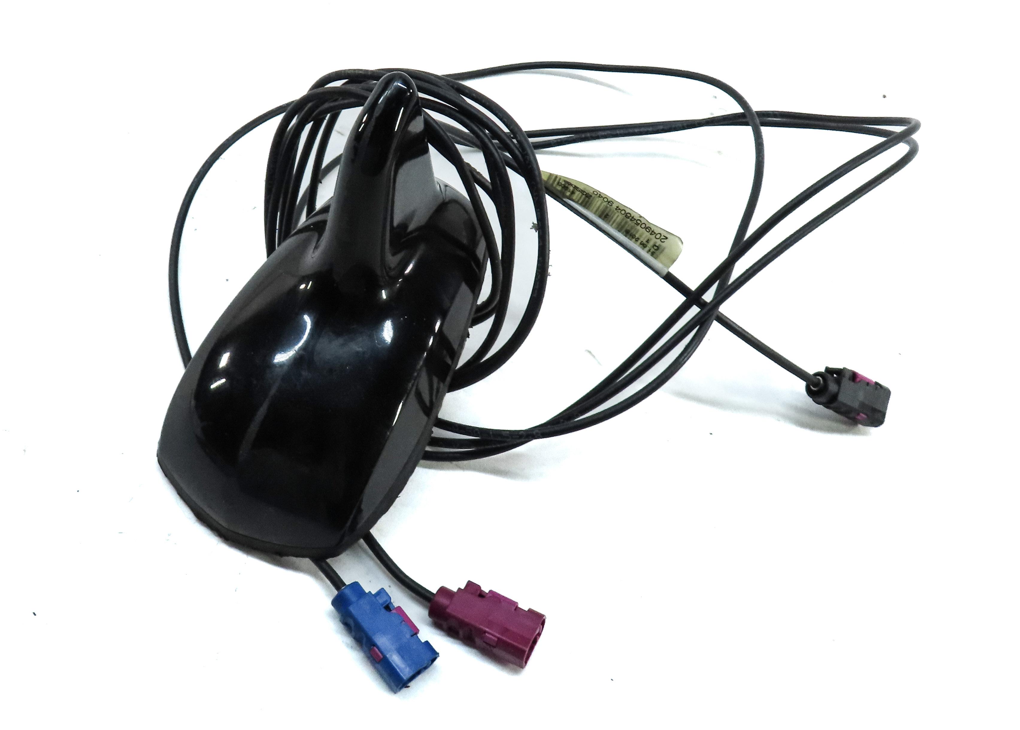 2014 MERCEDES C300 (W204) ROOF SHARK FIN ANTENNA w/ CABLES (BLACK 040U) — exact item pictured