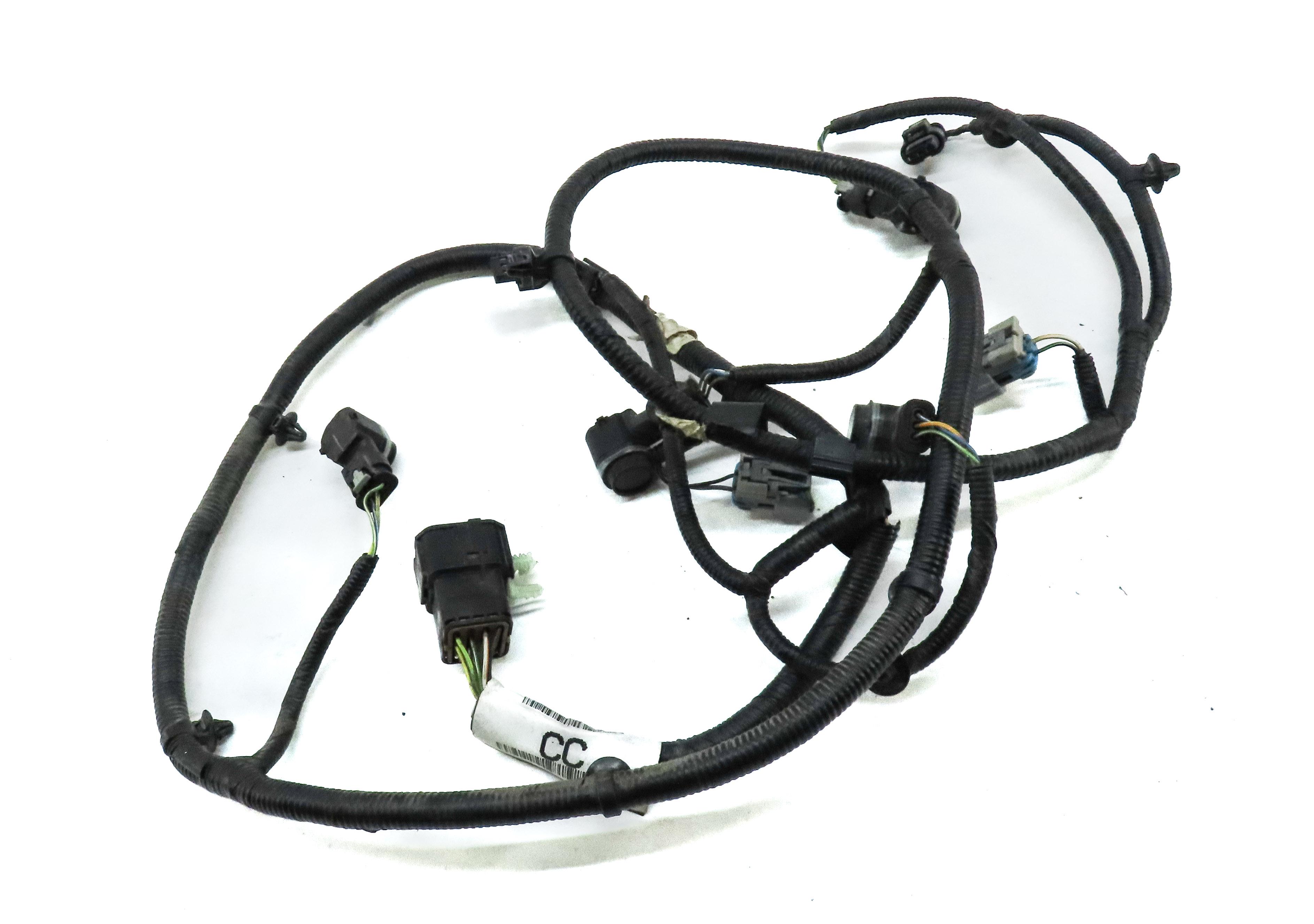 2016 RANGE ROVER EVOQUE (L538) REAR PARK ASSIST PDC SENSOR SET4 BLACK & HARNESS — exact item pictured