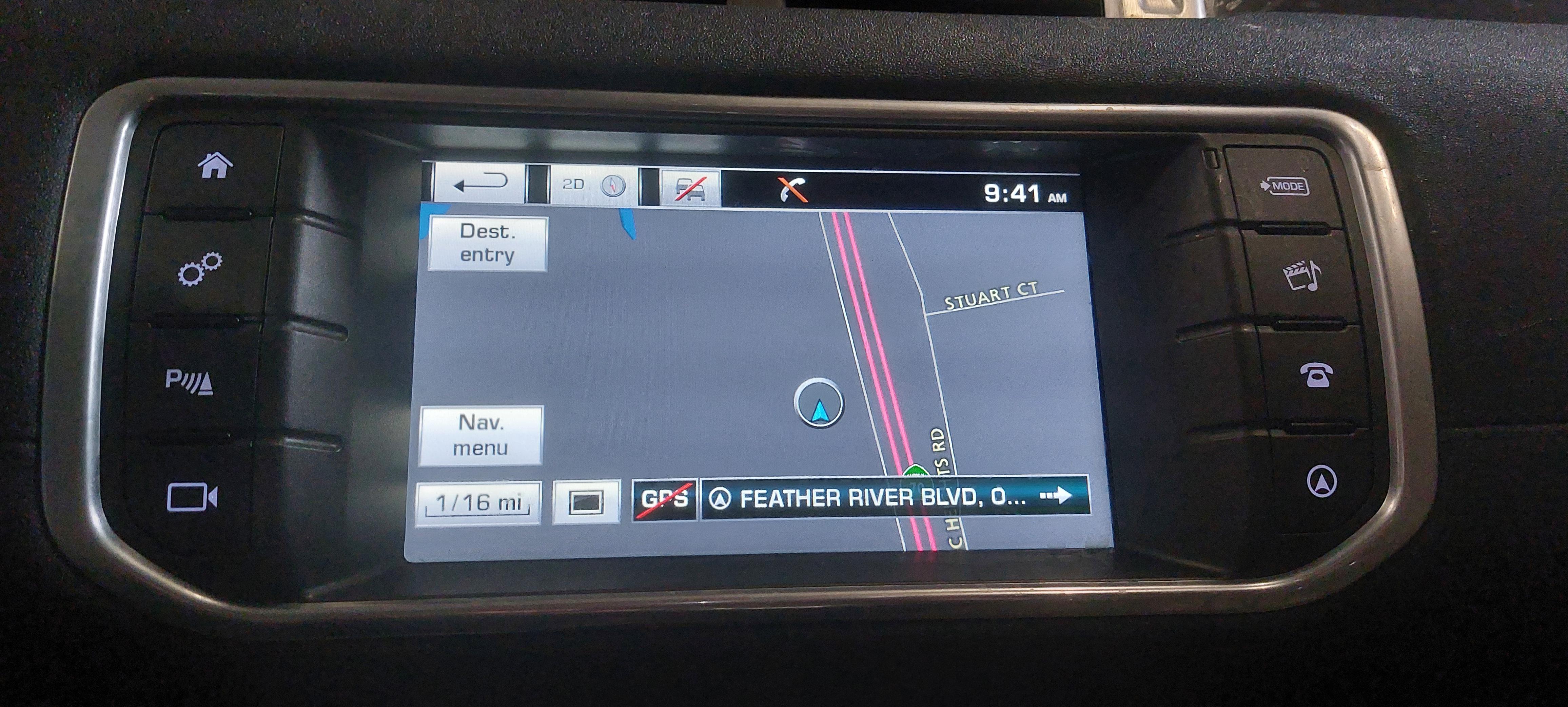 2016 RANGE ROVER EVOQUE (L538) RADIO STEREO GPS NAVIGATION MEDIA DISPLAY SCREEN — exact item pictured