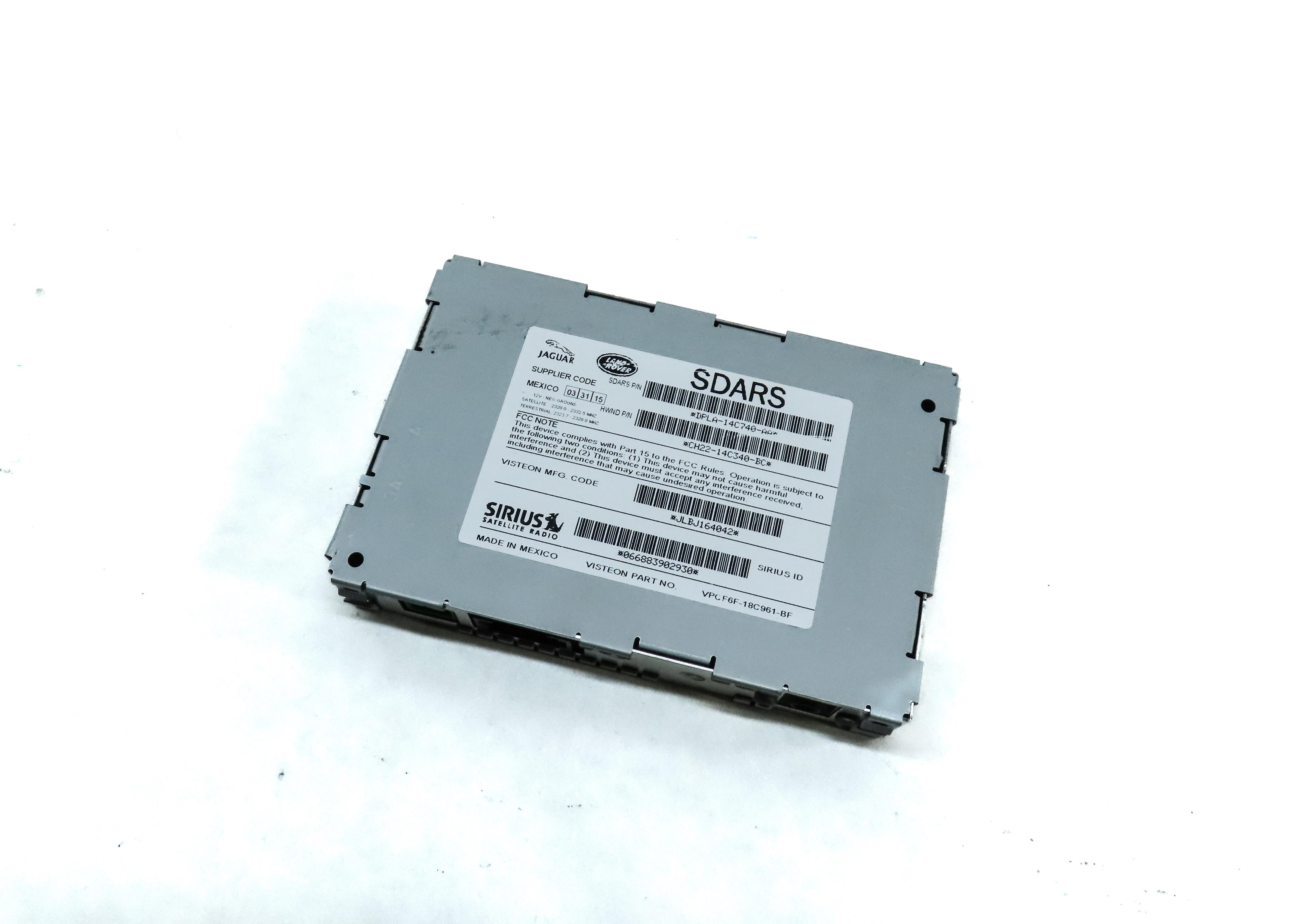 13-19 DISCOVERY SPORT LR4 RANGE ROVER SPORT EVOQUE - SIRIUS SATELLITE RECEIVER — exact item pictured
