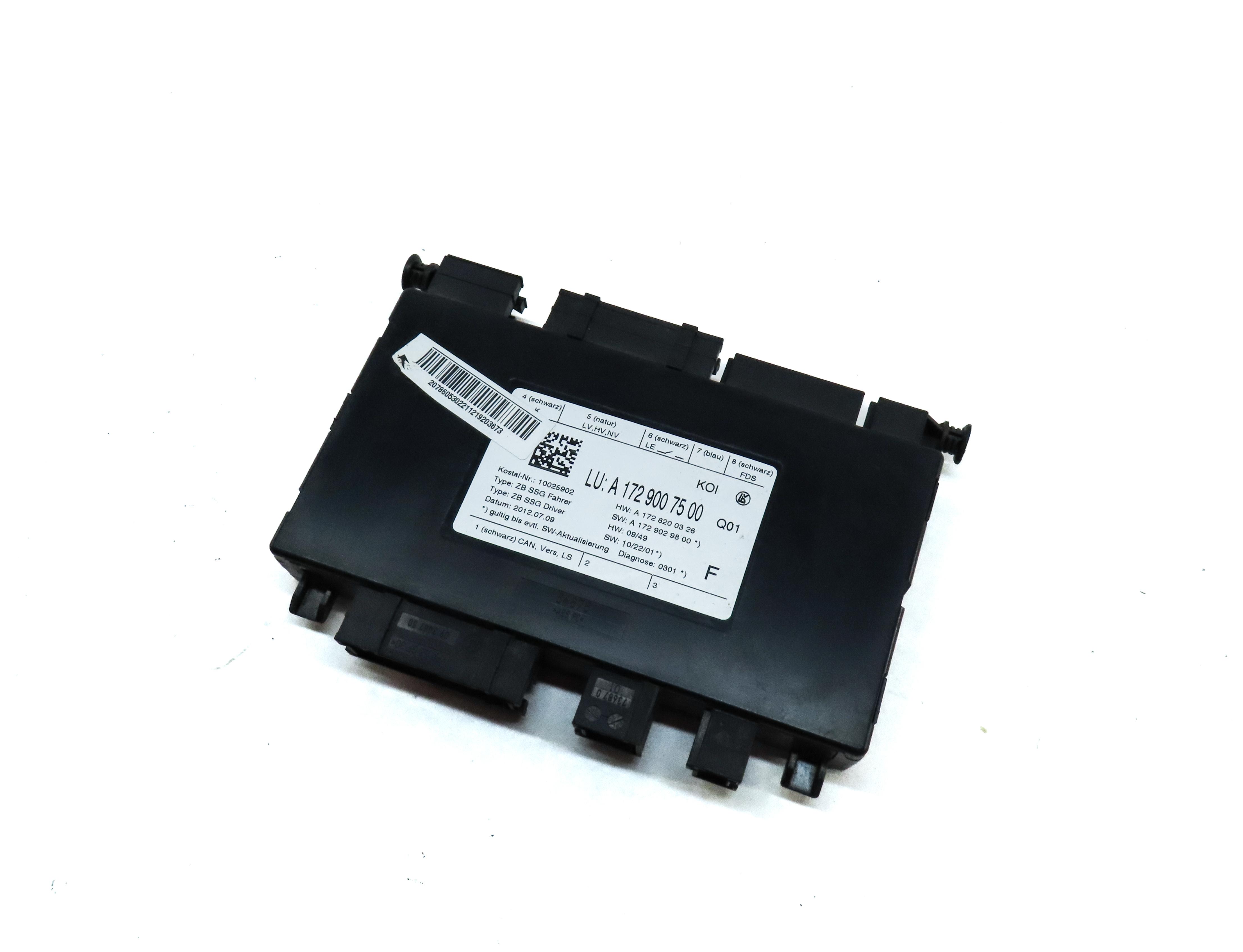 2013 MERCEDES E-CLASS COUPE (W207) FRONT LEFT DRIVER SEAT CONTROL MODULE — exact item pictured