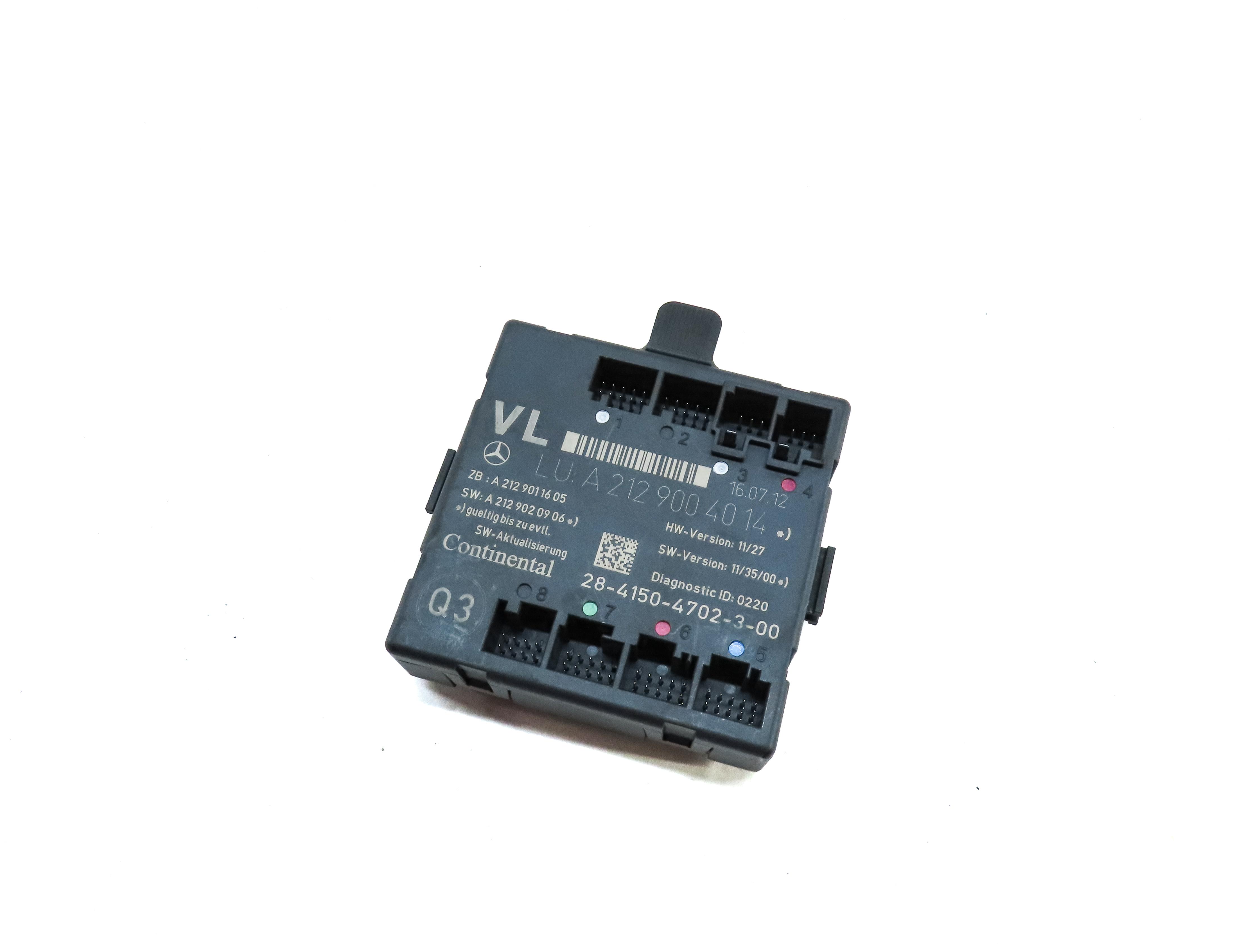 12-16 MERCEDES C E GLK CLS SLK (W204 W207 W212 W218) DRIVER DOOR CONTROL MODULE — exact item pictured